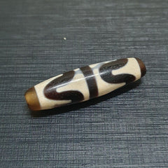 Old Himalayan Indo Tibetan Agate DZI Bead Tigerteeth pattern