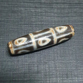 Vintage Old Himalayan Indo Tibetan 9 Eyes Agate Beads Unique pattern