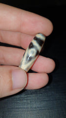 Very Unique 5 eyes Old Himalayan Indo Tibetan Agate DZI Bead Rare Pattern