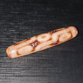 Rusted Vintage Old Himalayan Indo Tibetan 9 Eyes Agate Bead Unique pattern