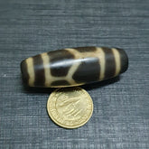 Rare Collectible Tibetan Turtle Pattern Eyes Agate stone Dzi Bead Amulet