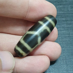 Rare Collectible Tibetan Turtle Pattern Eyes Agate stone Dzi Bead Amulet