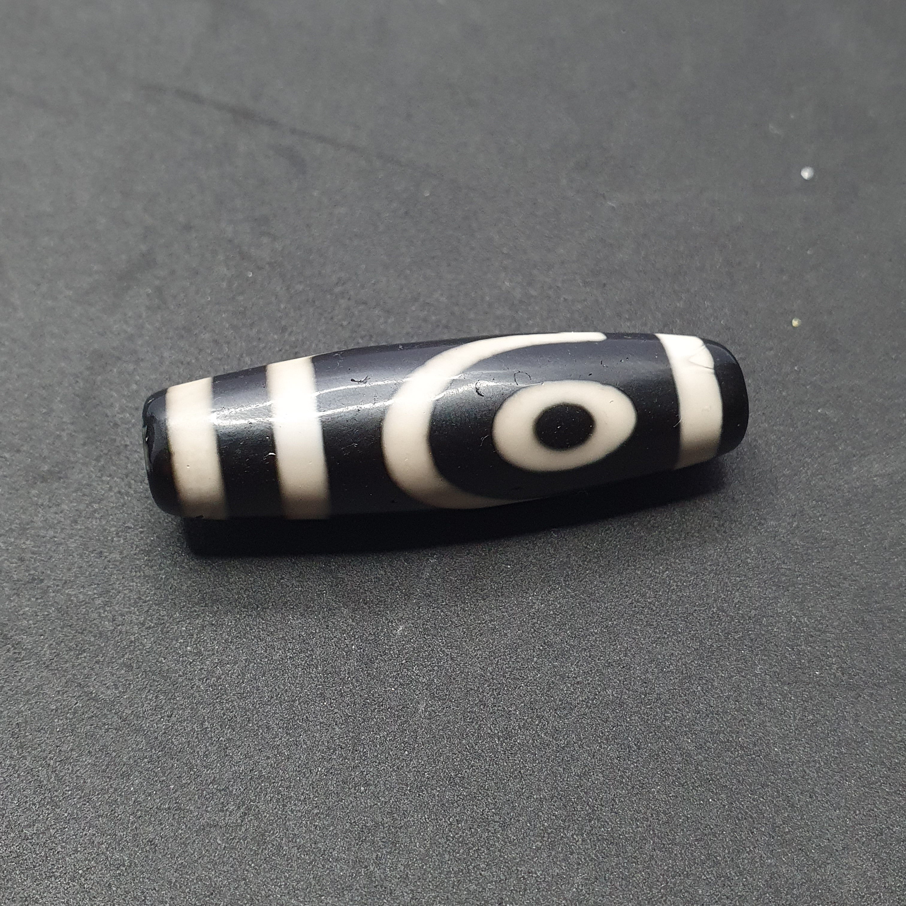 2 Eyes Tibetan Agate Dzi Bead Amulet