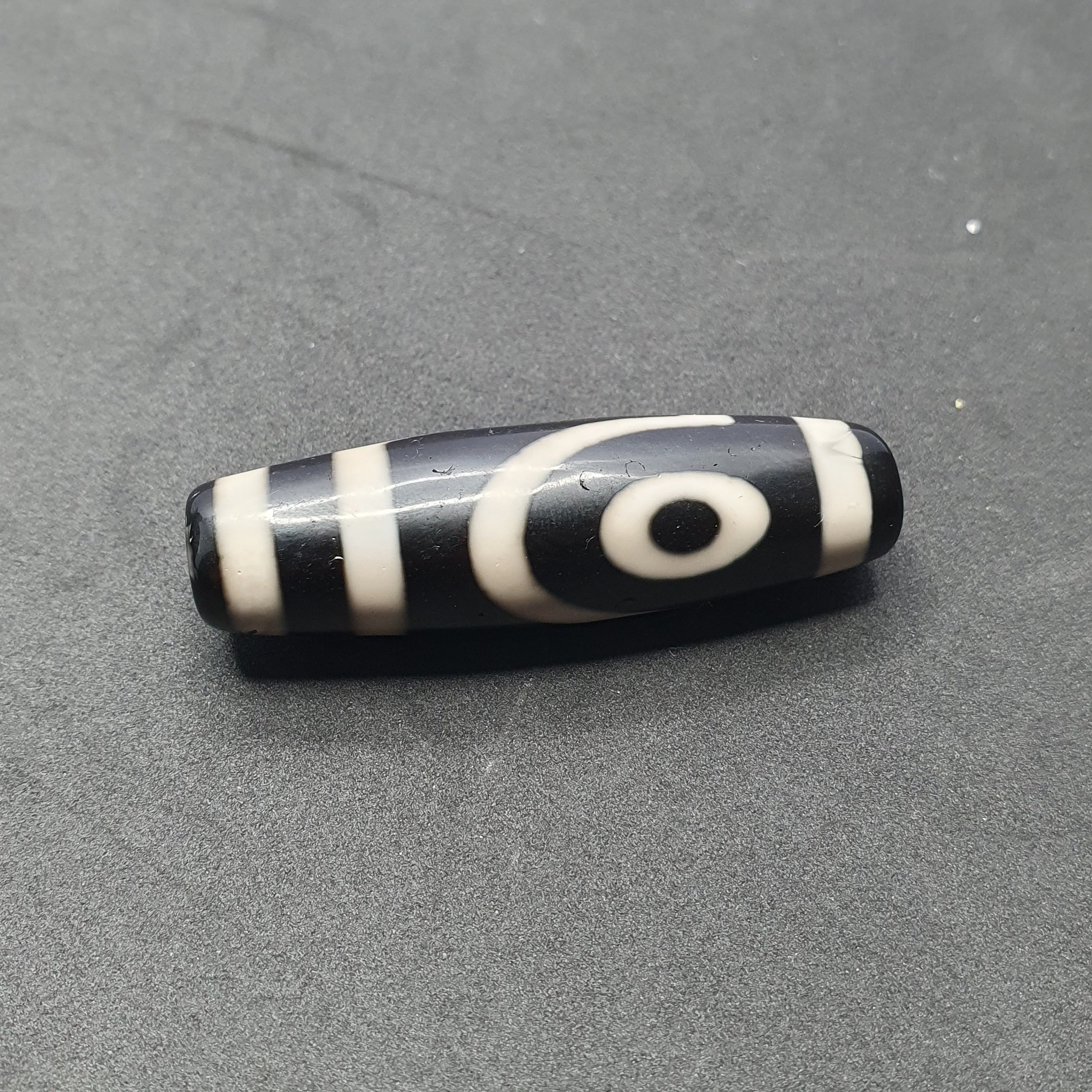 2 Eyes Tibetan Agate Dzi Bead Amulet