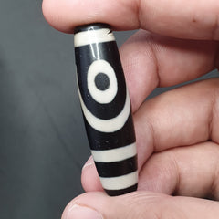 2 Eyes Tibetan Agate Dzi Bead Amulet
