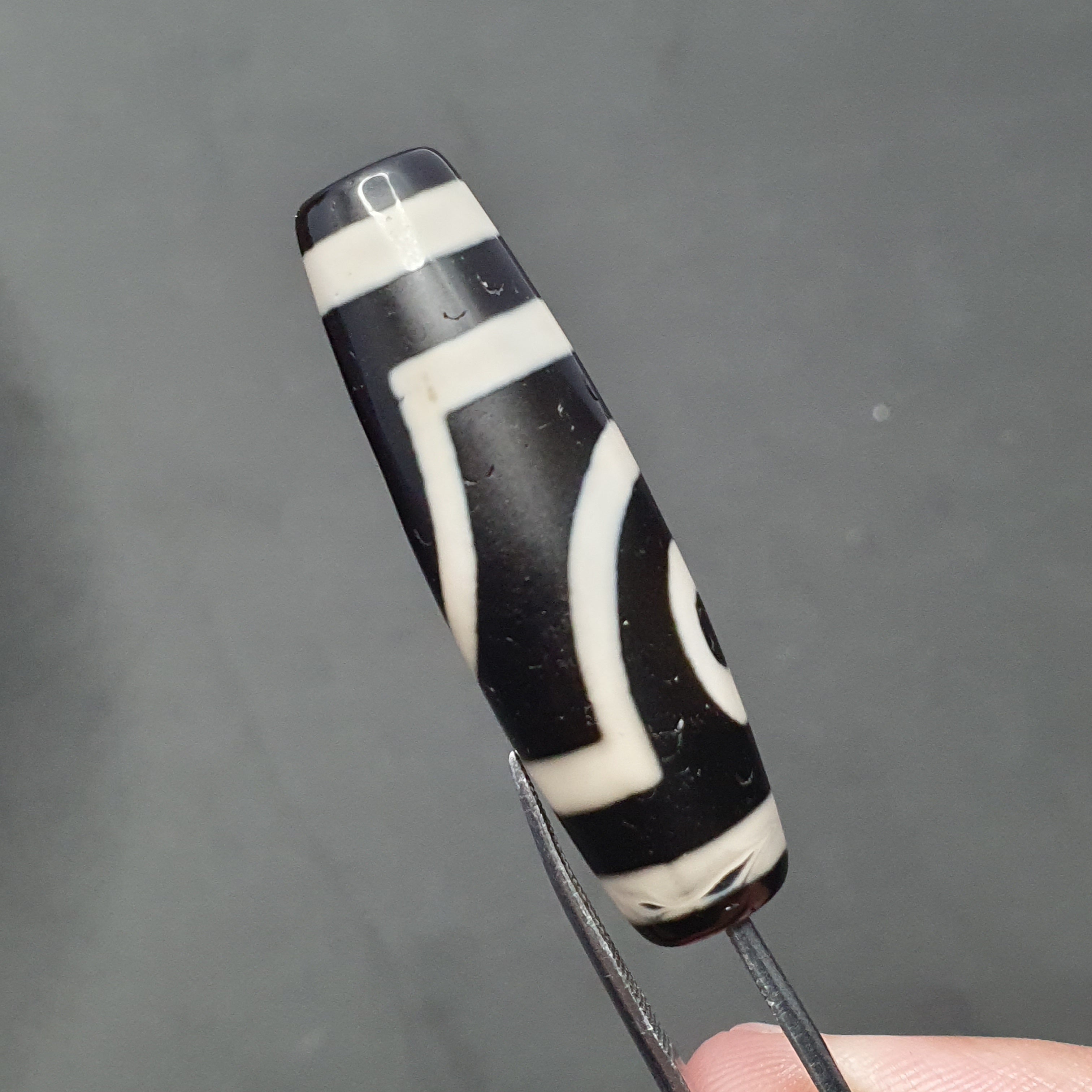 2 Eyes Tibetan Agate Dzi Bead Amulet