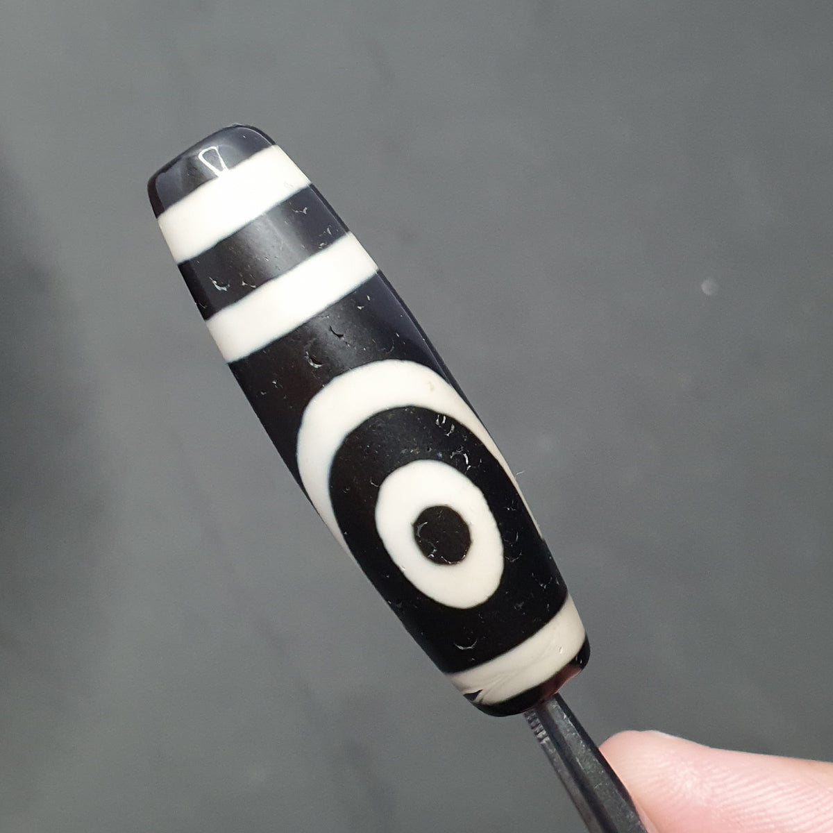 2 Eyes Tibetan Agate Dzi Bead Amulet