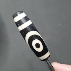 2 Eyes Tibetan Agate Dzi Bead Amulet