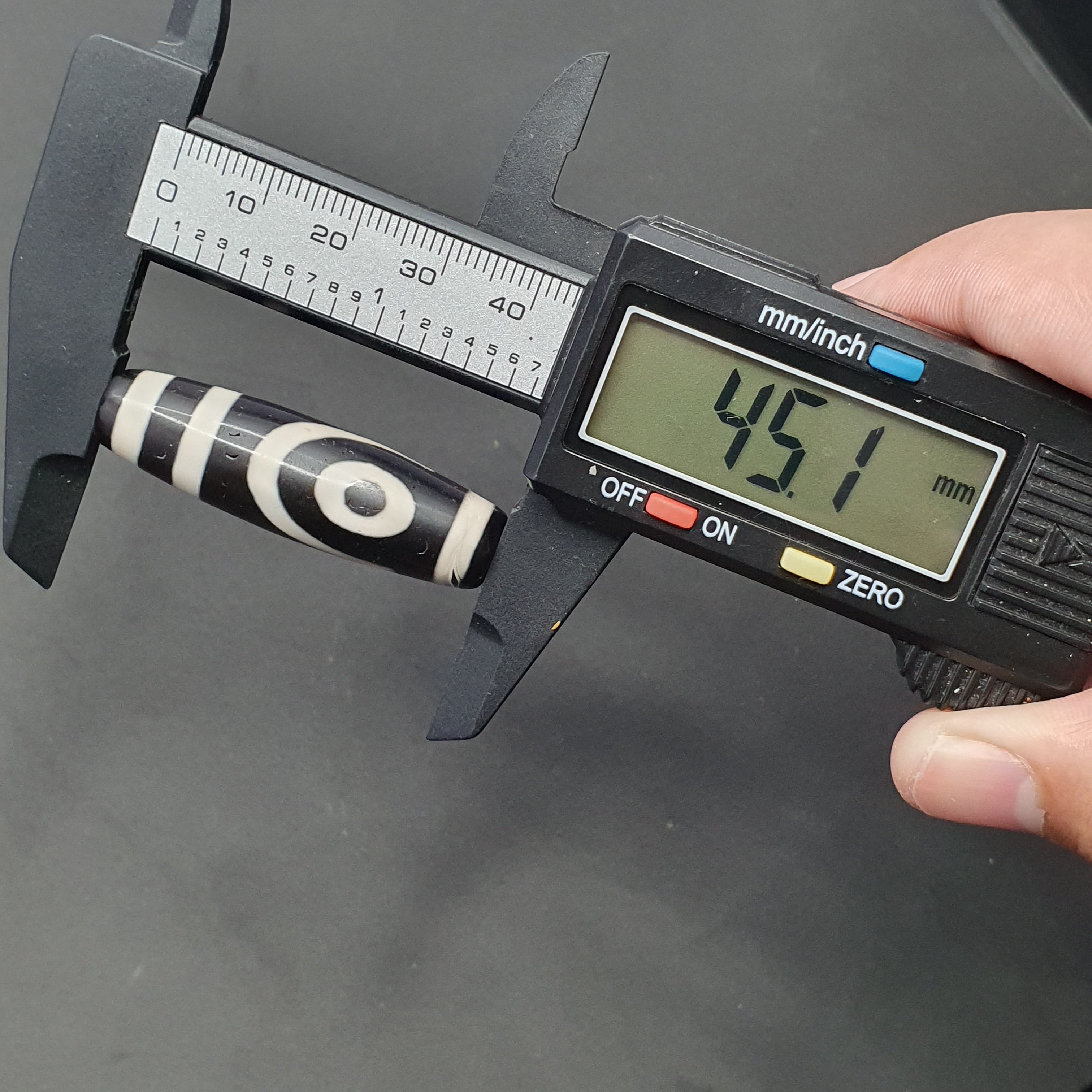 2 Eyes Tibetan Agate Dzi Bead Amulet