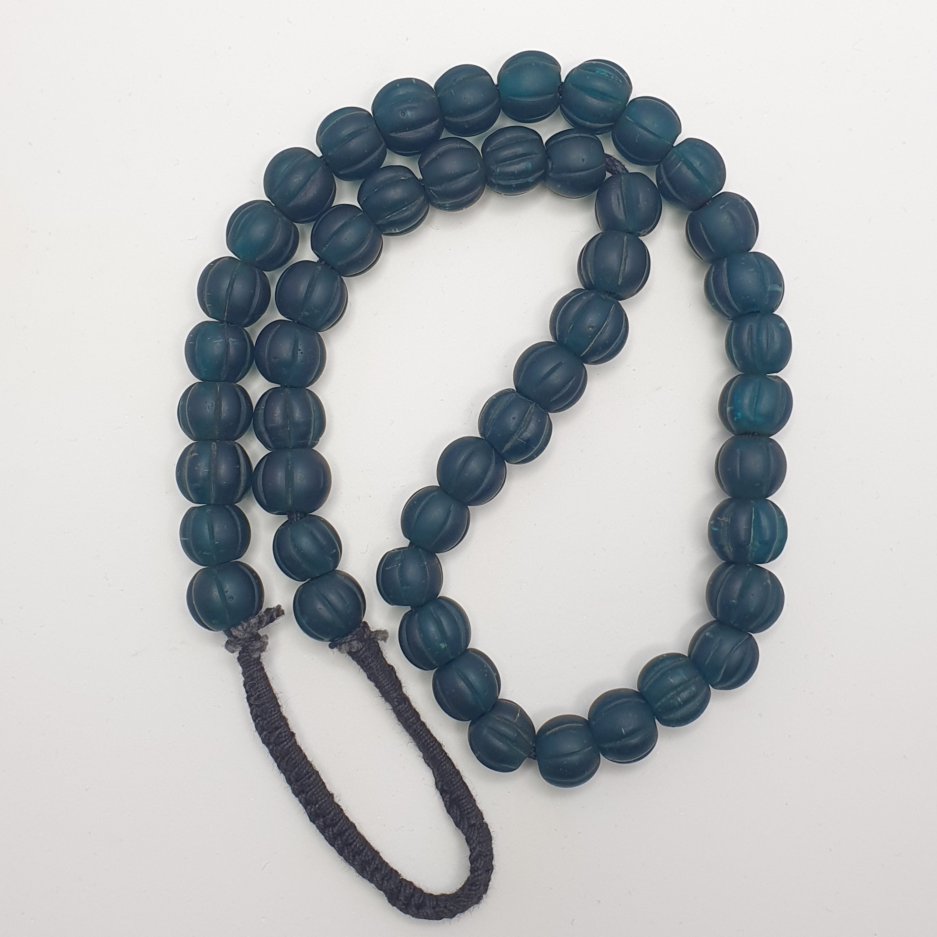 Authentic Vintage African Trade Melon Shape Beads Strand Necklace