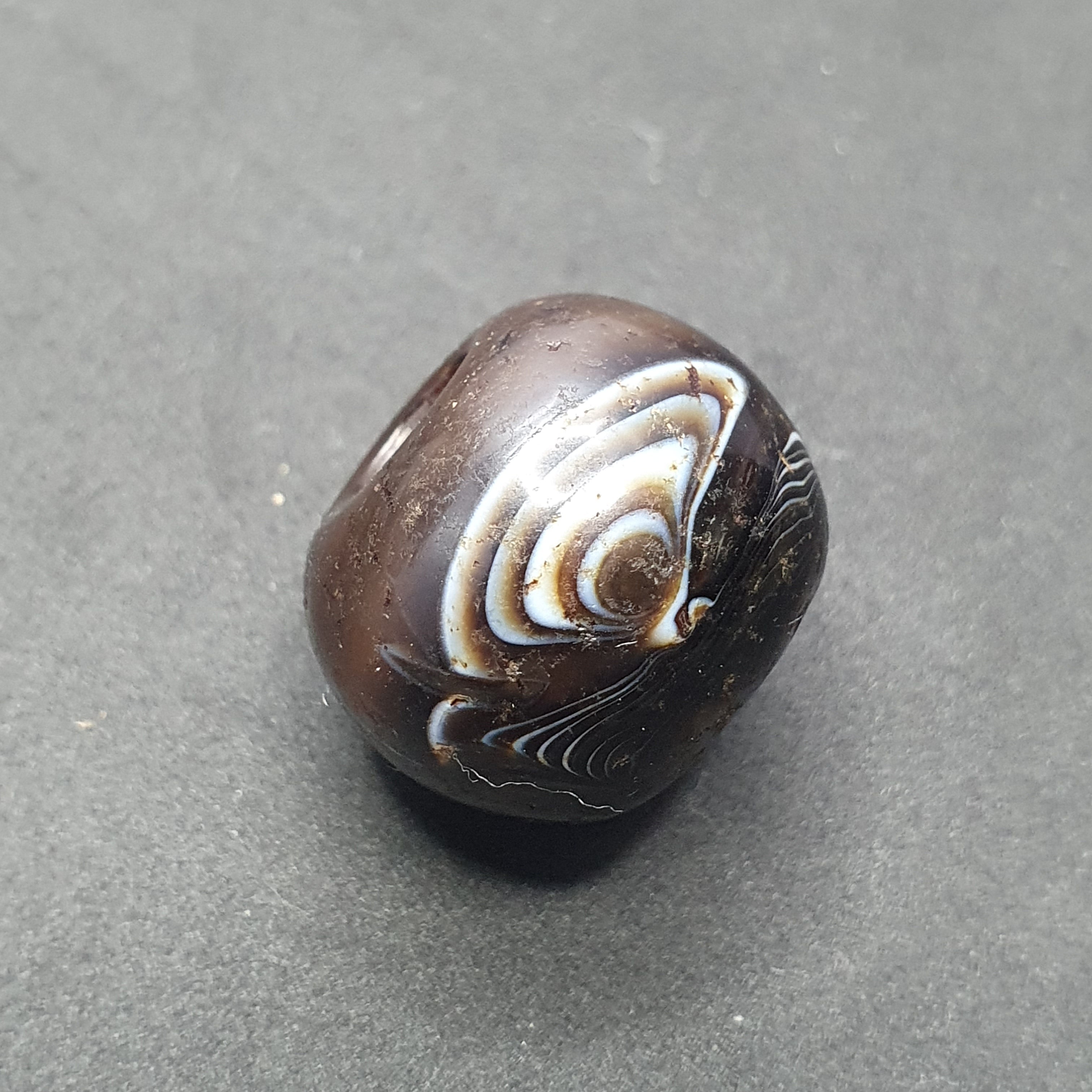 Rare Eye Pattern Vintage Suliemani Agate Bead