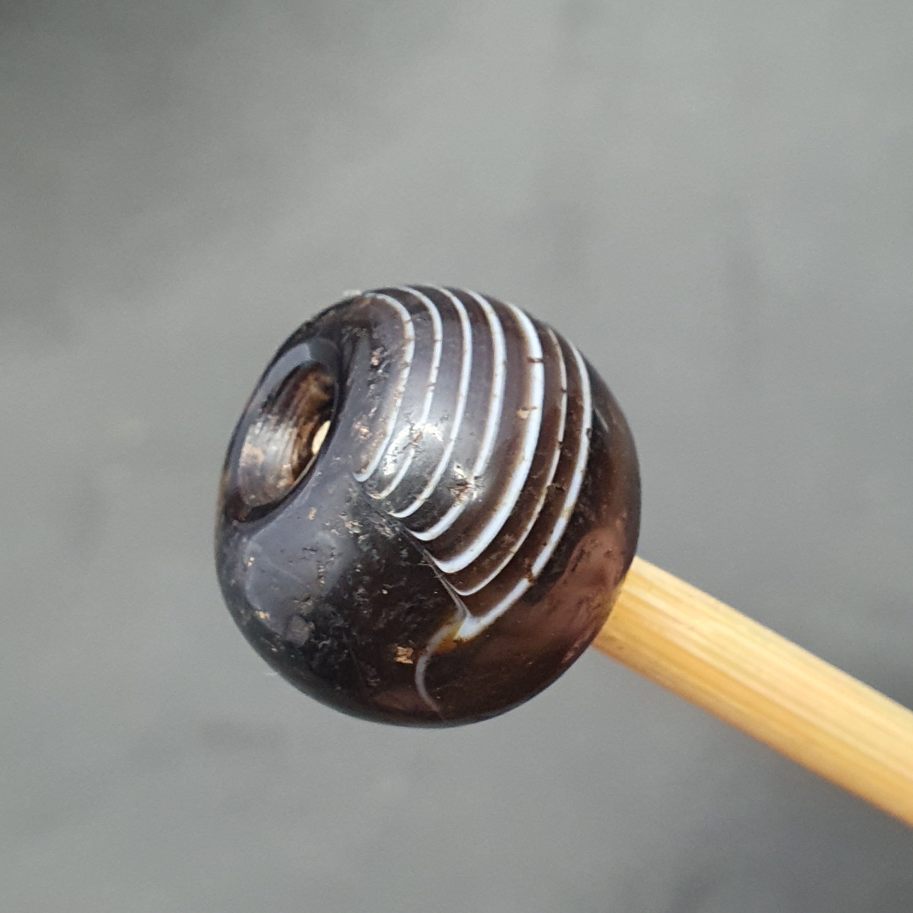 Rare Eye Pattern Vintage Suliemani Agate Bead