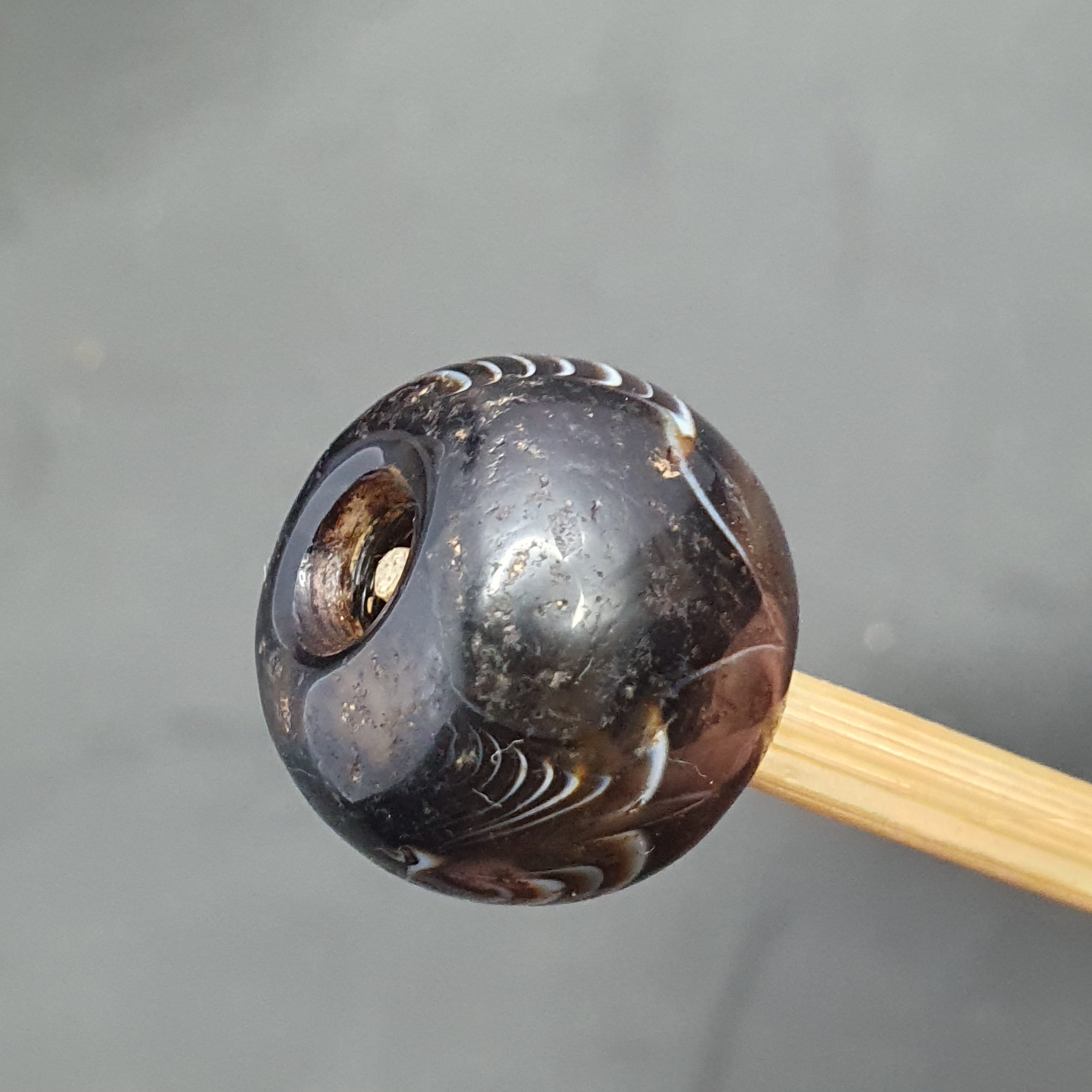 Rare Eye Pattern Vintage Suliemani Agate Bead