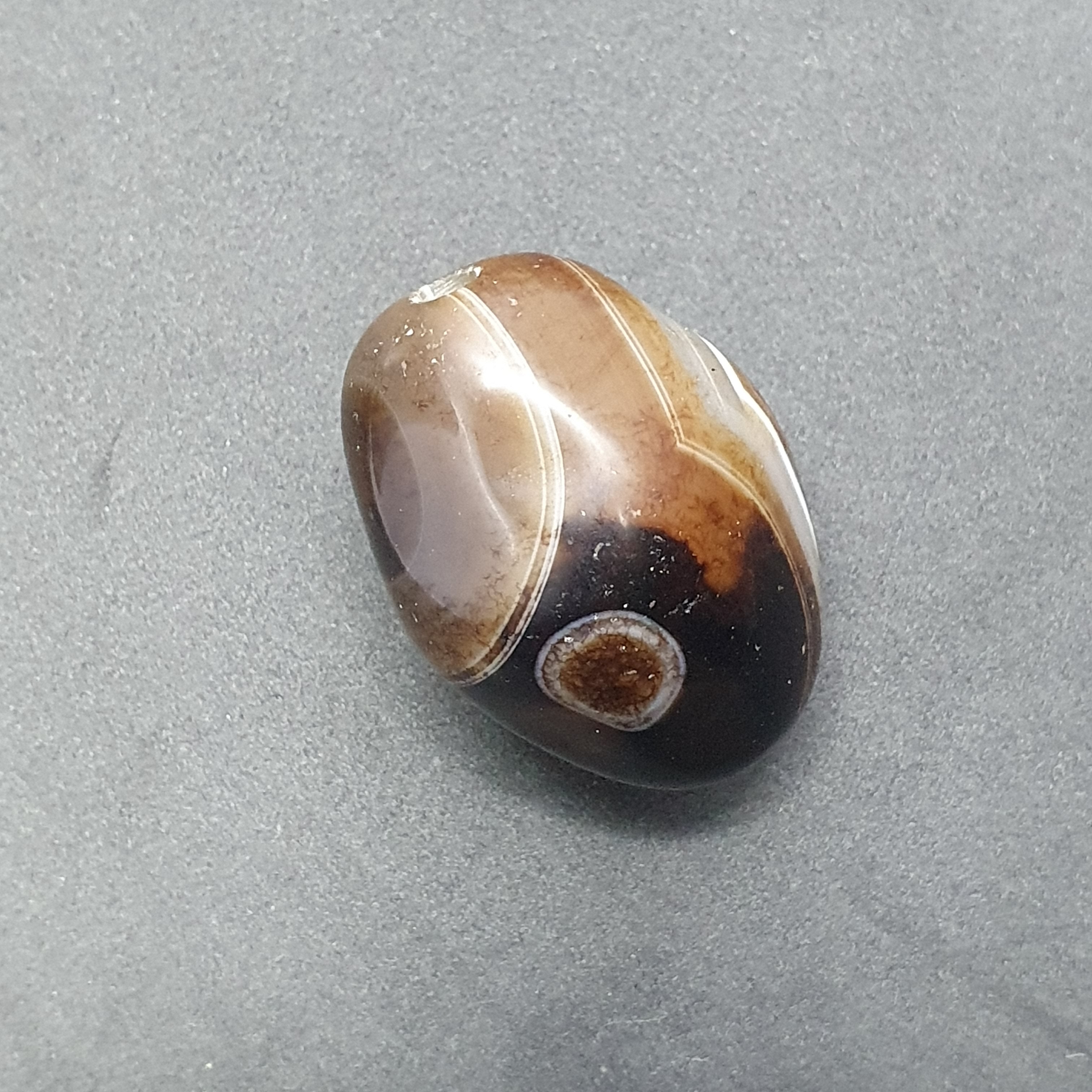 Vintage Himayalan Suliemani Rare Natural Eye Agate Bead