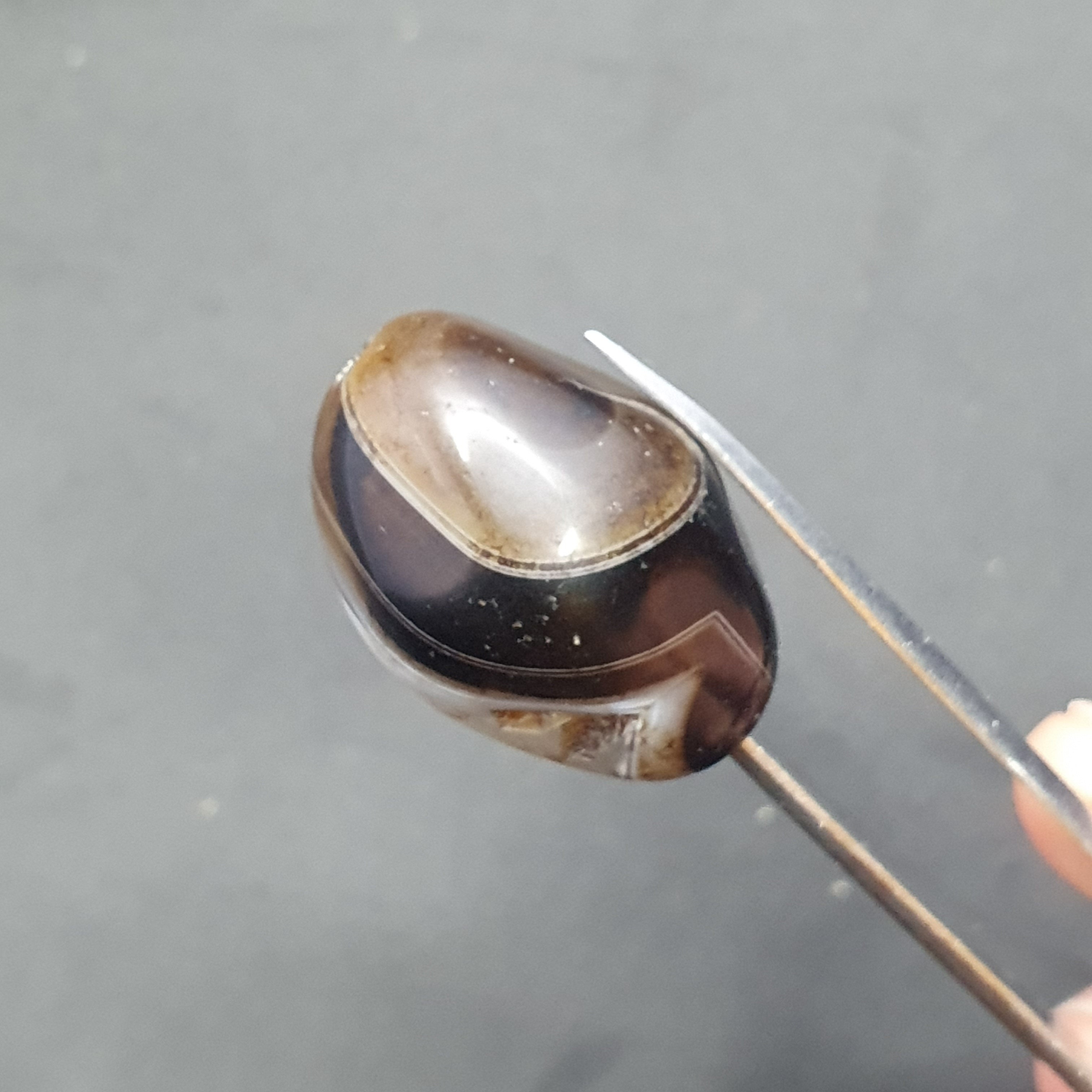 Vintage Himayalan Suliemani Rare Natural Eye Agate Bead