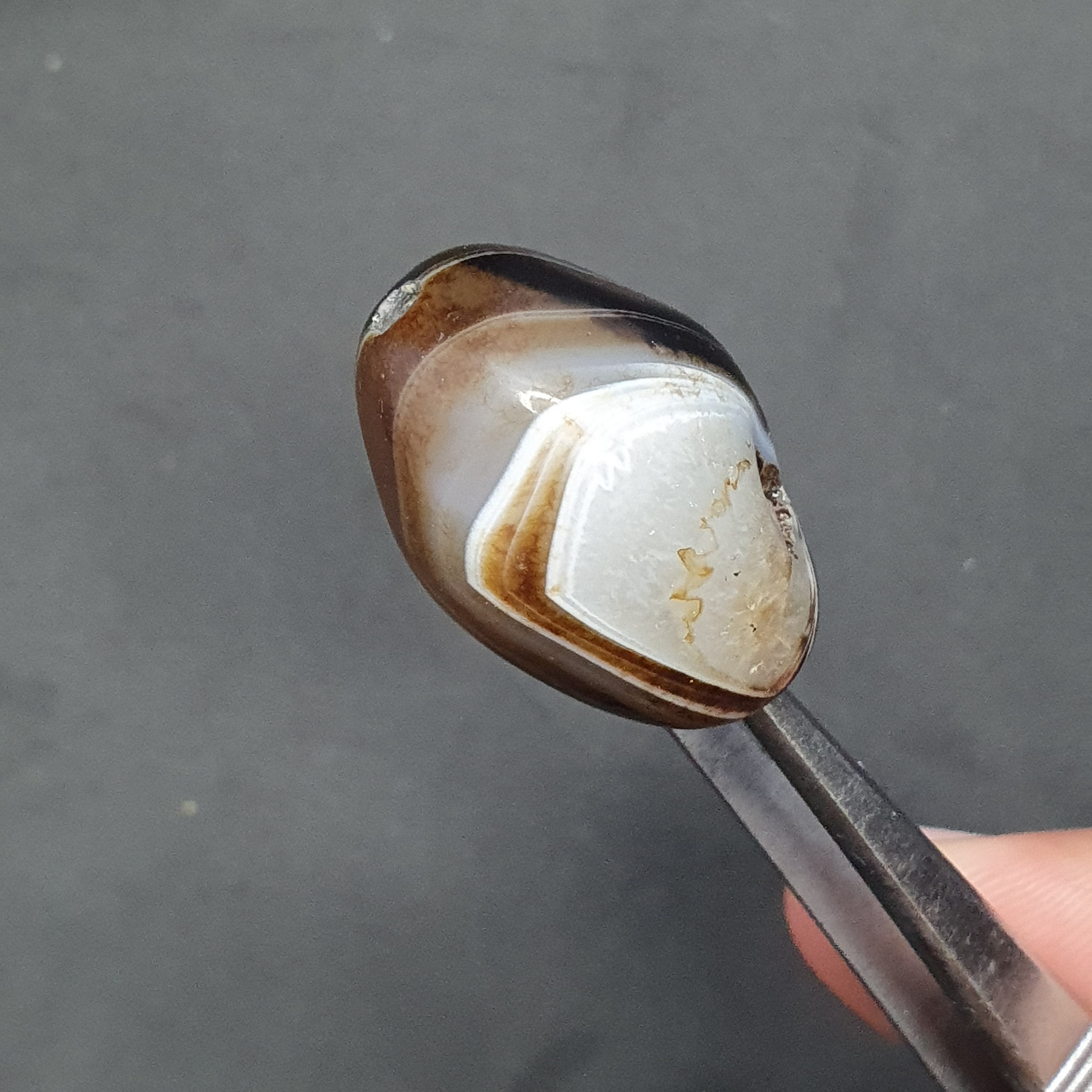 Vintage Himayalan Suliemani Rare Natural Eye Agate Bead