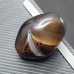 Rare Druzy Crystal Himalayan Suliemani Eye Agate Bead