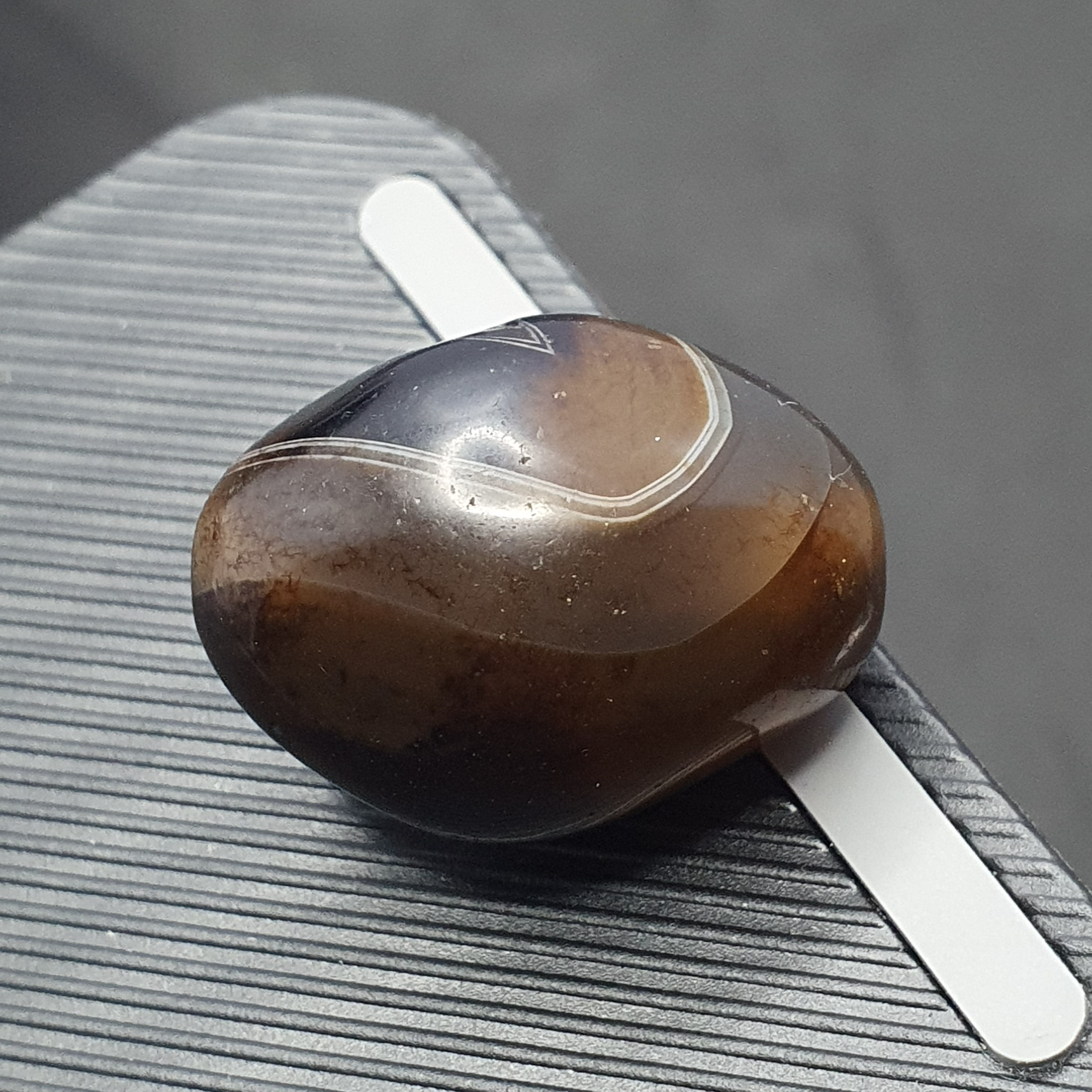 Rare Druzy Crystal Himalayan Suliemani Eye Agate Bead