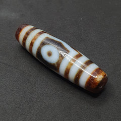 Tibetan 3 Eye Agate bead 