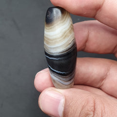 Natural Eye Agate Bead: Himalayan Tibetan Gemstone (43.1mm)