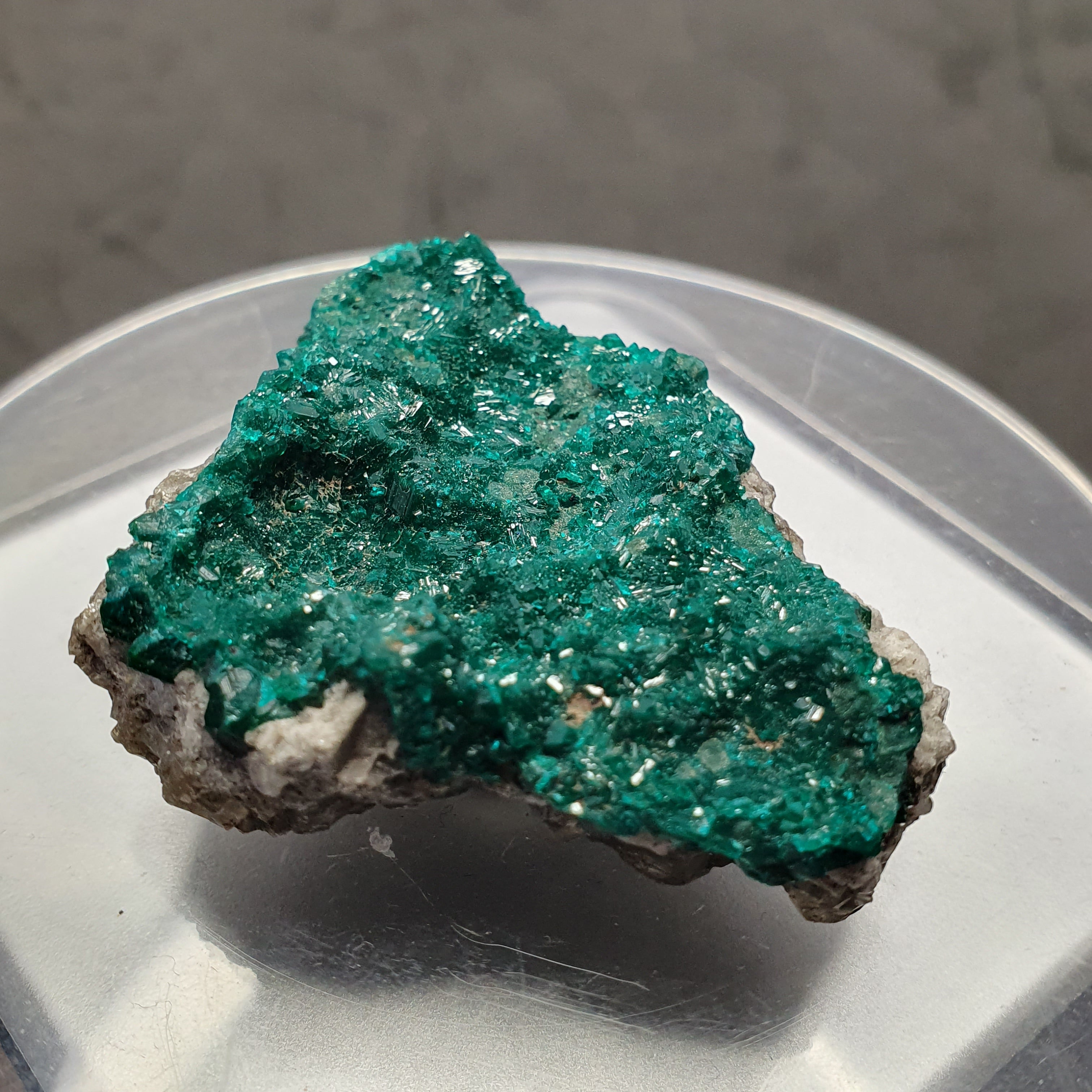 Rare crystal Dioptase emerald green color specimen From congo 185 CT