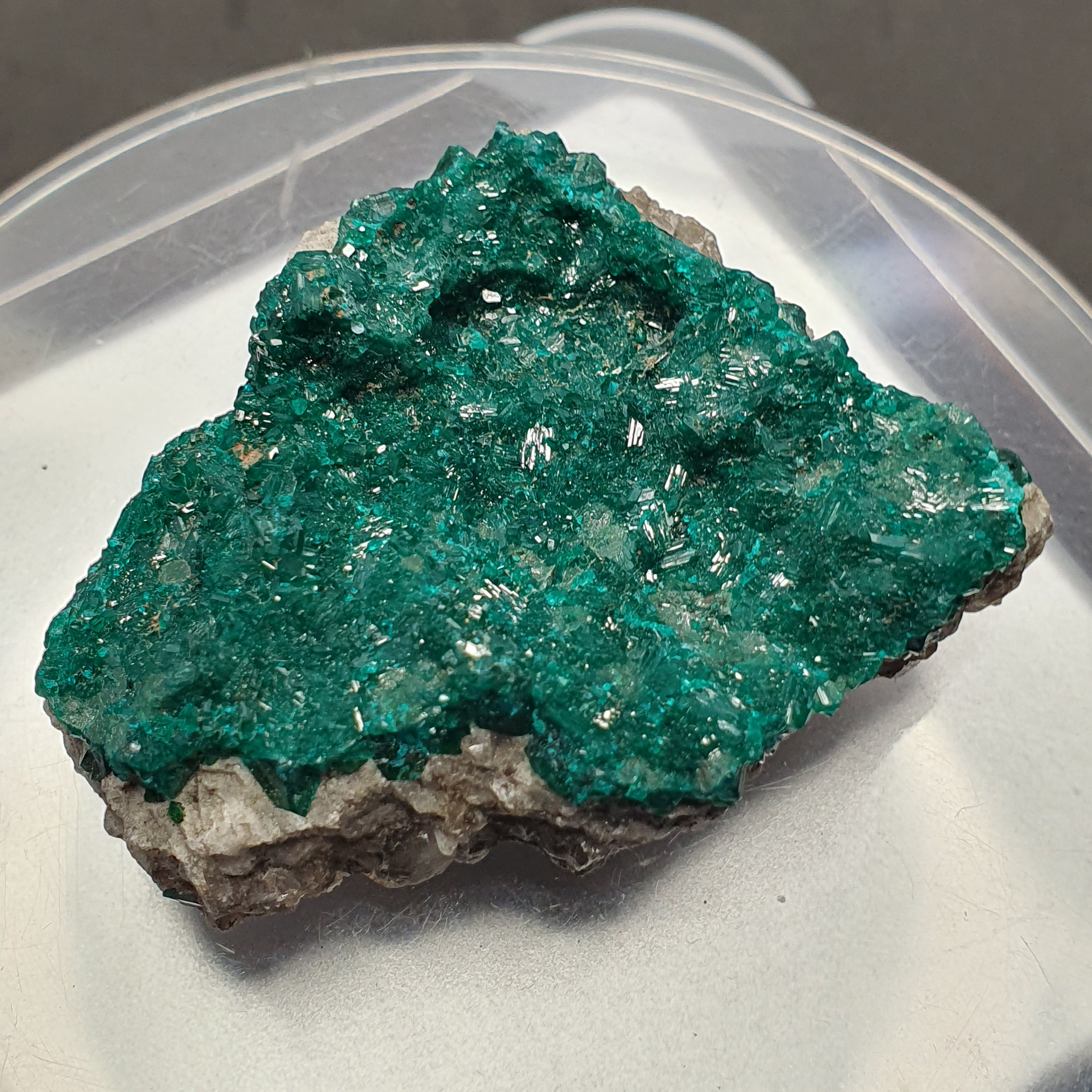 Rare crystal Dioptase emerald green color specimen From congo 185 CT