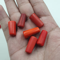 Antique African Red Glass Beads Lot of 19