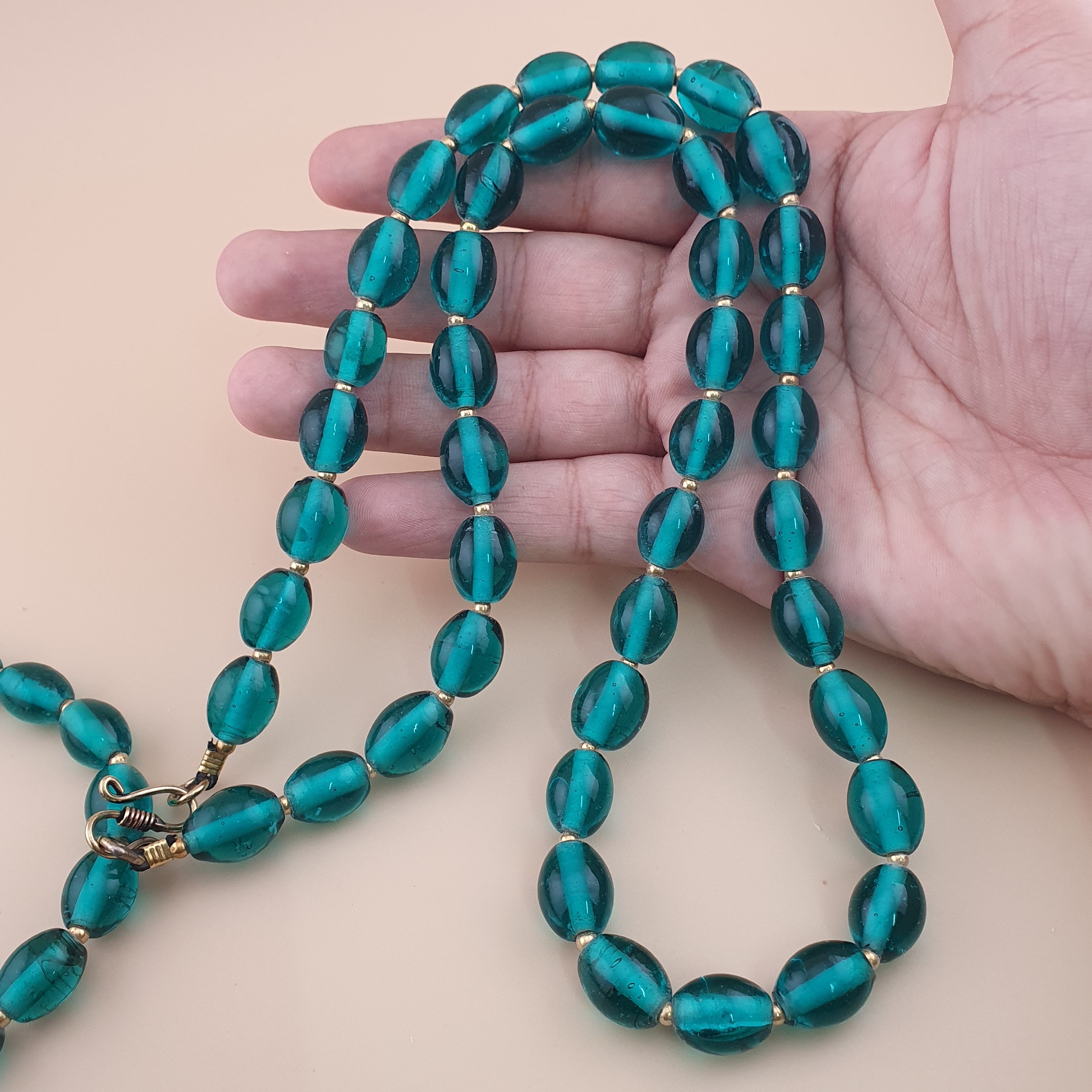 Vintage Light Green African Style Beautiful Beads Necklace