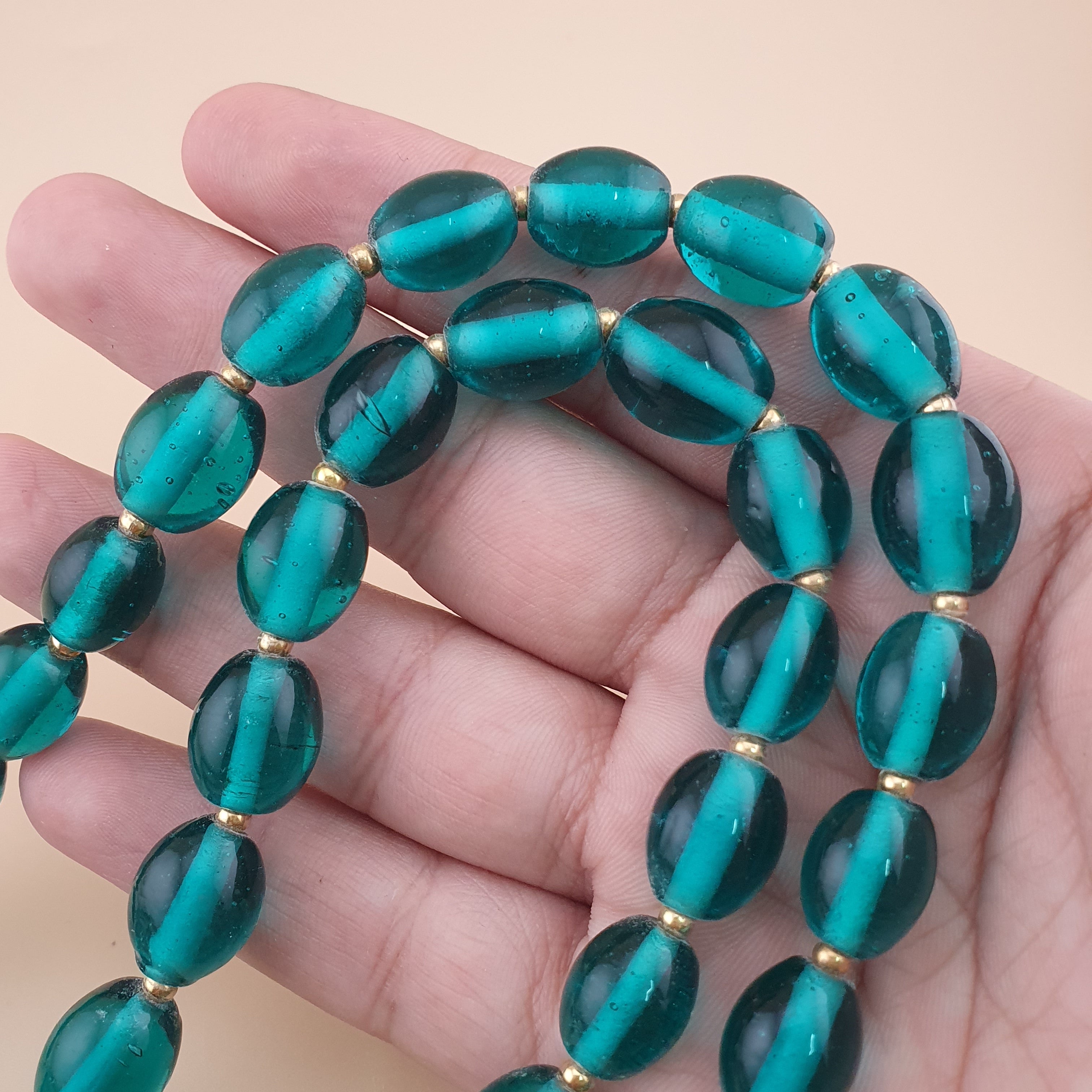 Vintage Light Green African Style Beautiful Beads Necklace