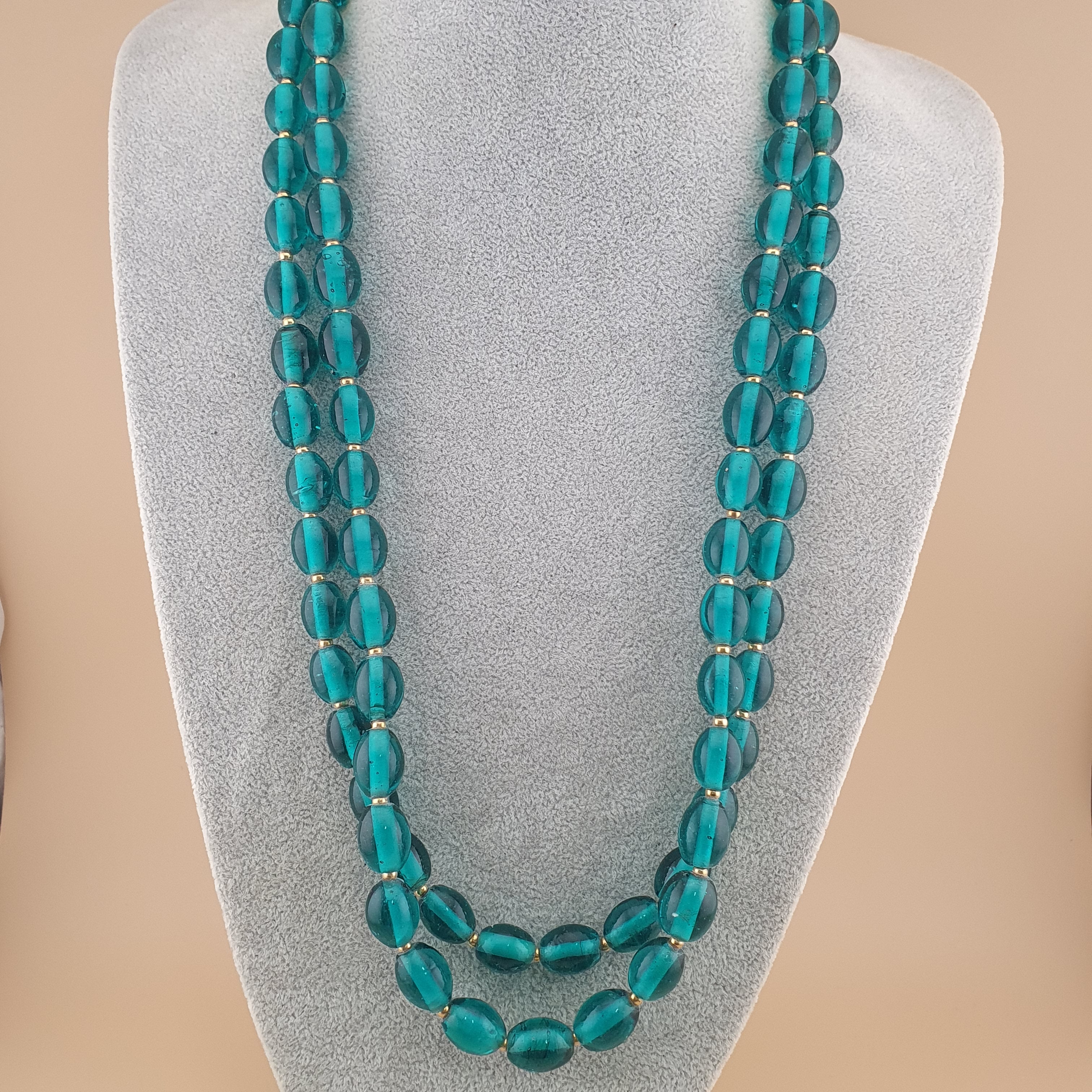 Vintage Light Green African Style Beautiful Beads Necklace