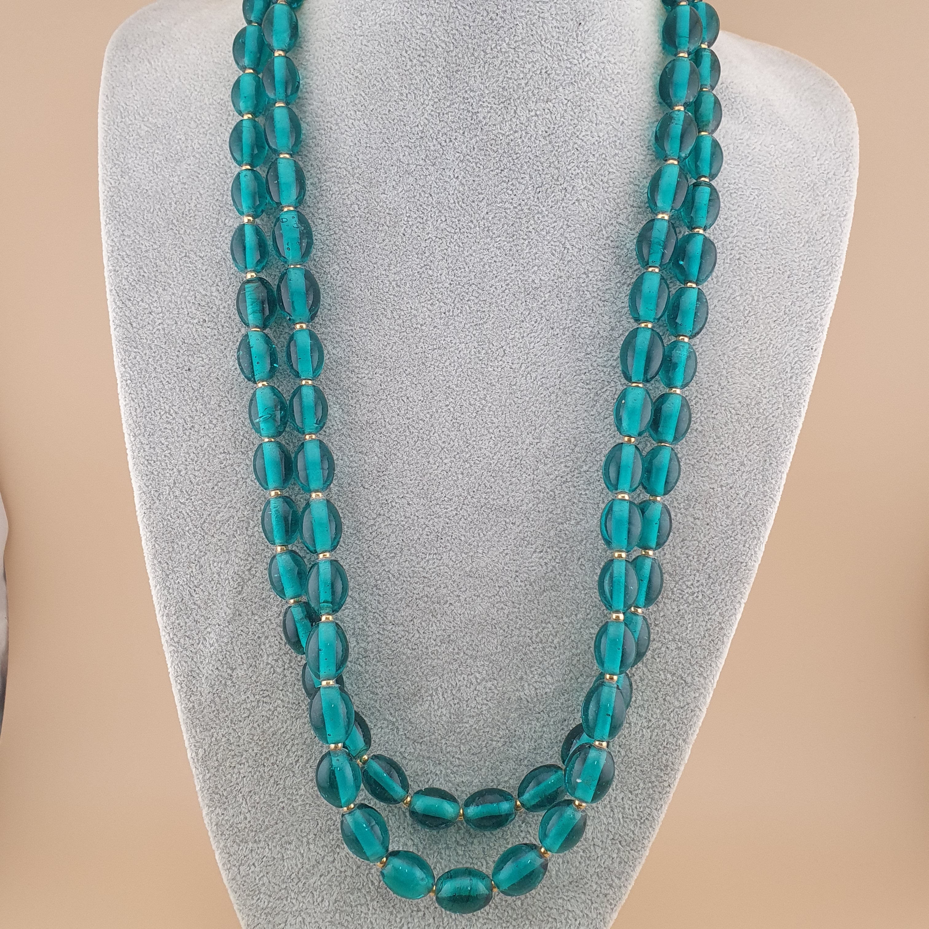Vintage Light Green African Style Beautiful Beads Necklace