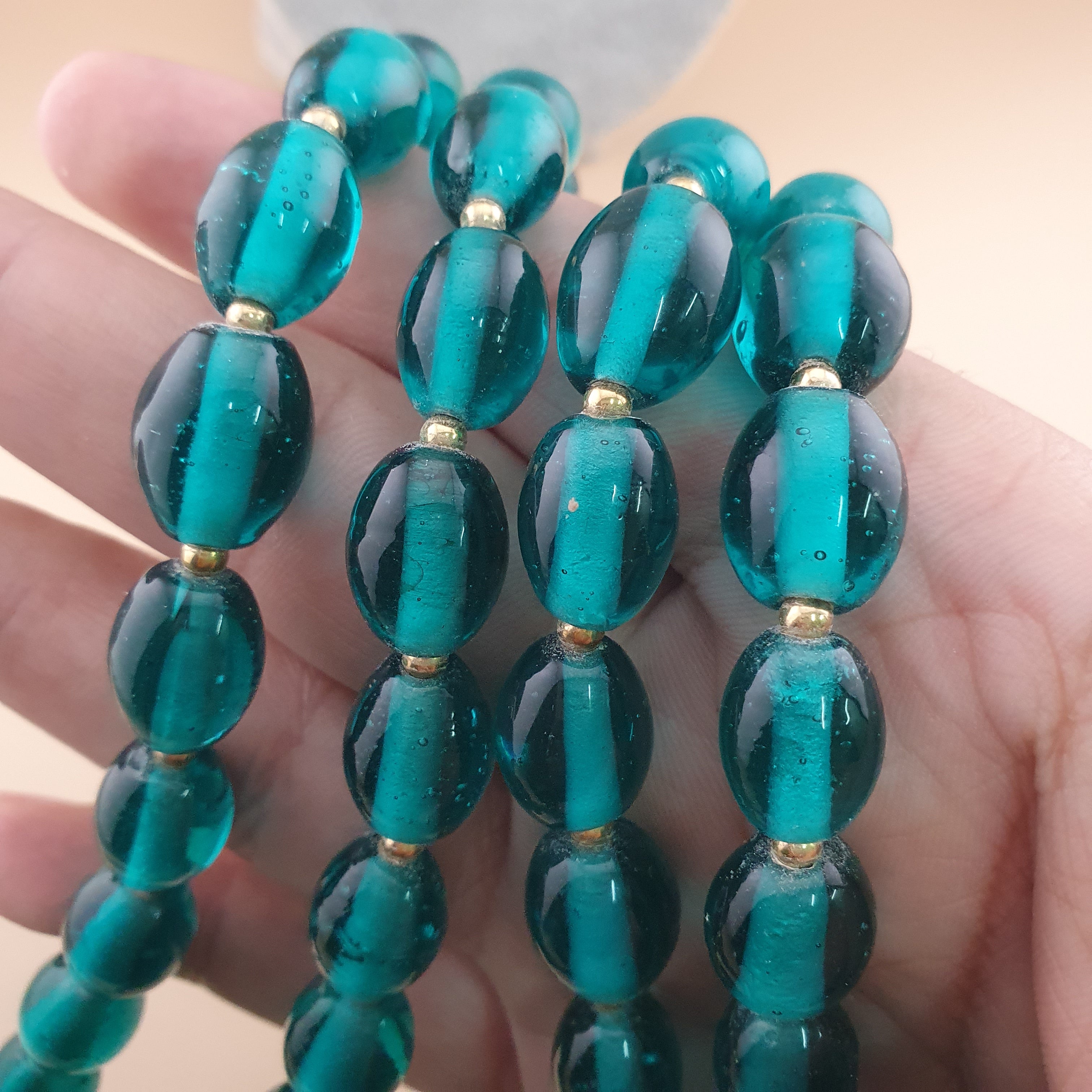 Vintage Light Green African Style Beautiful Beads Necklace