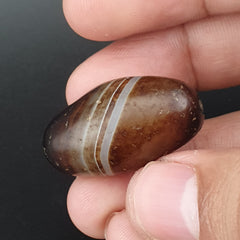 Natural Suliemani Eye Pattern Vintage Agate Bead Amulet