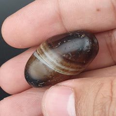 Natural Suliemani Eye Pattern Vintage Agate Bead Amulet