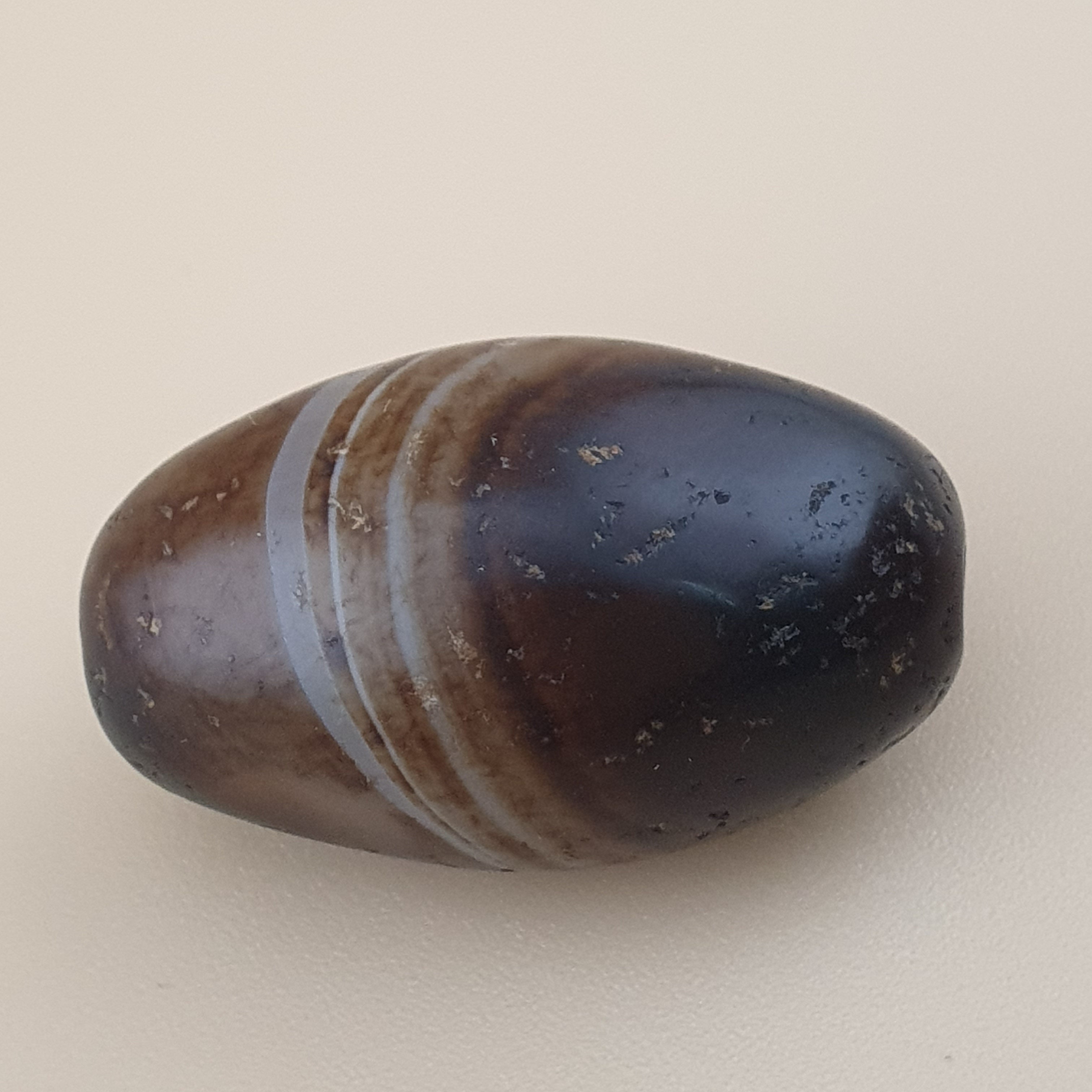 Natural Suliemani Eye Pattern Vintage Agate Bead Amulet