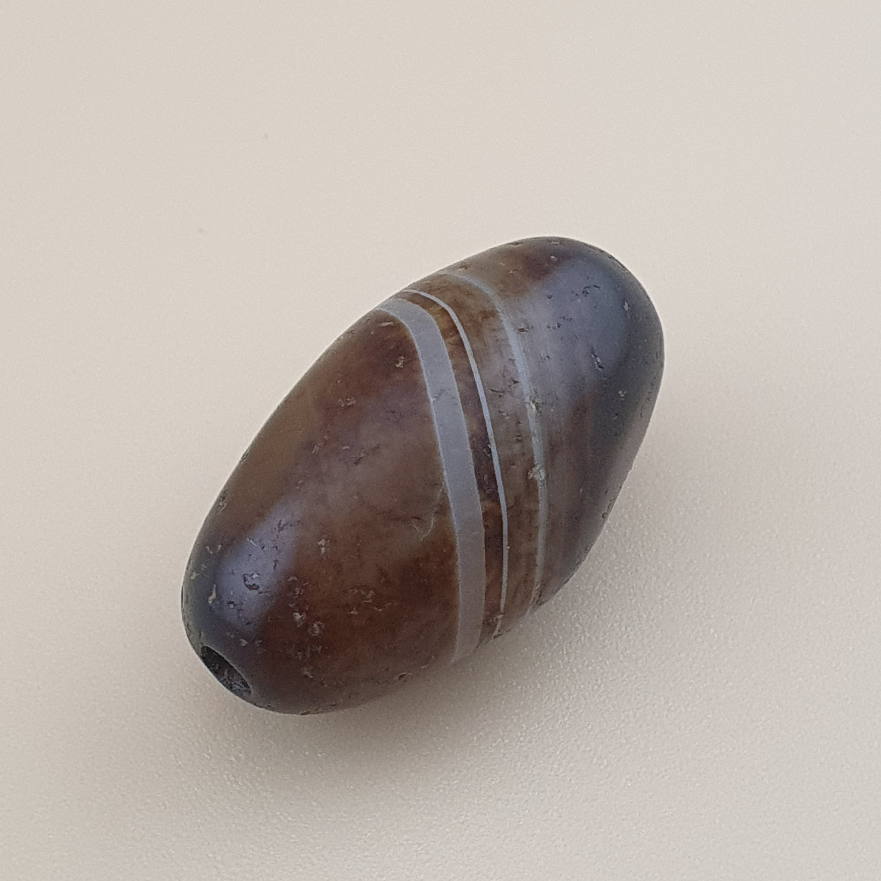 Natural Suliemani Eye Pattern Vintage Agate Bead Amulet