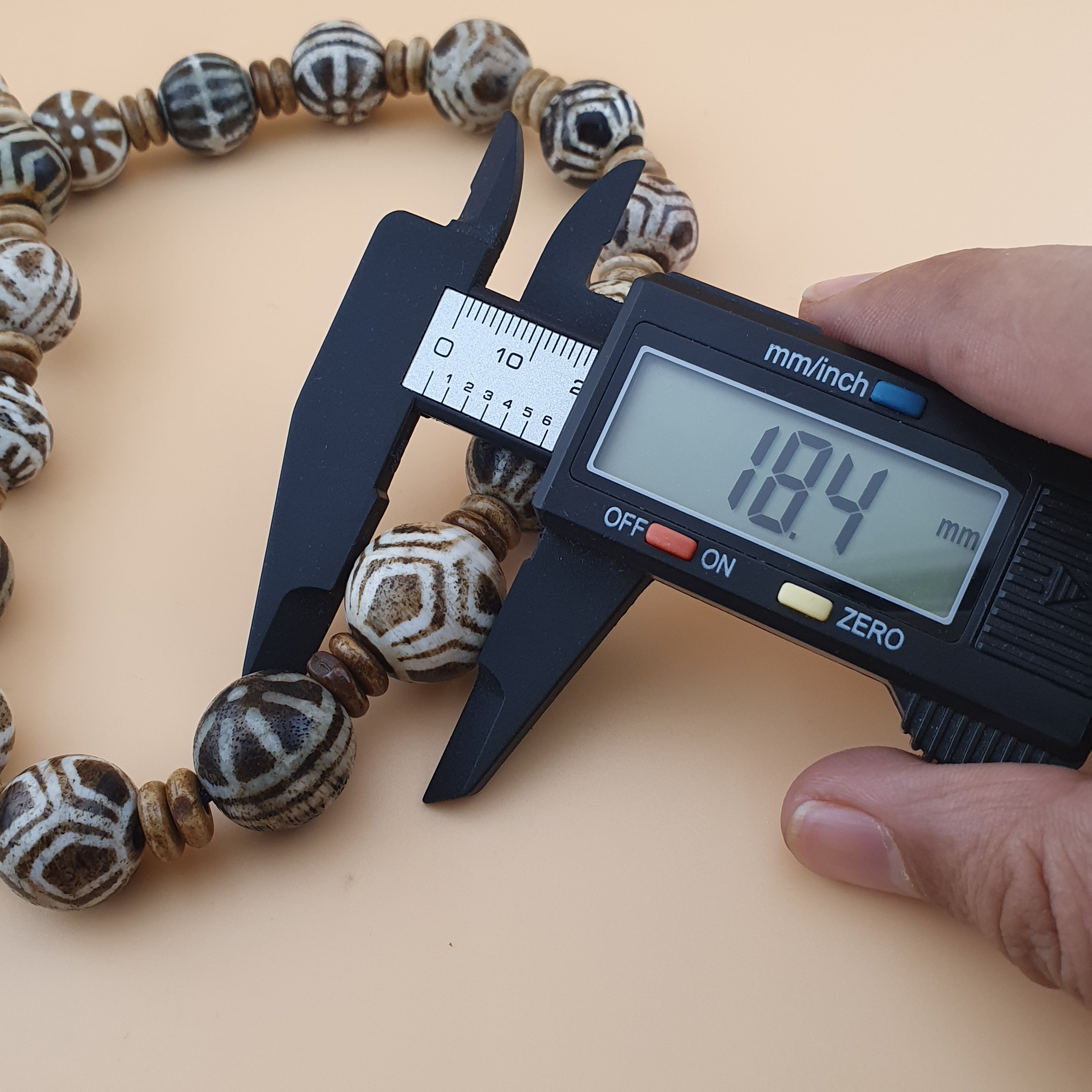 Burmese Antique Pumtek Pyu Beads Necklace Rare Tribal Etched Beads, Ancient Burma Collectible Jewelry