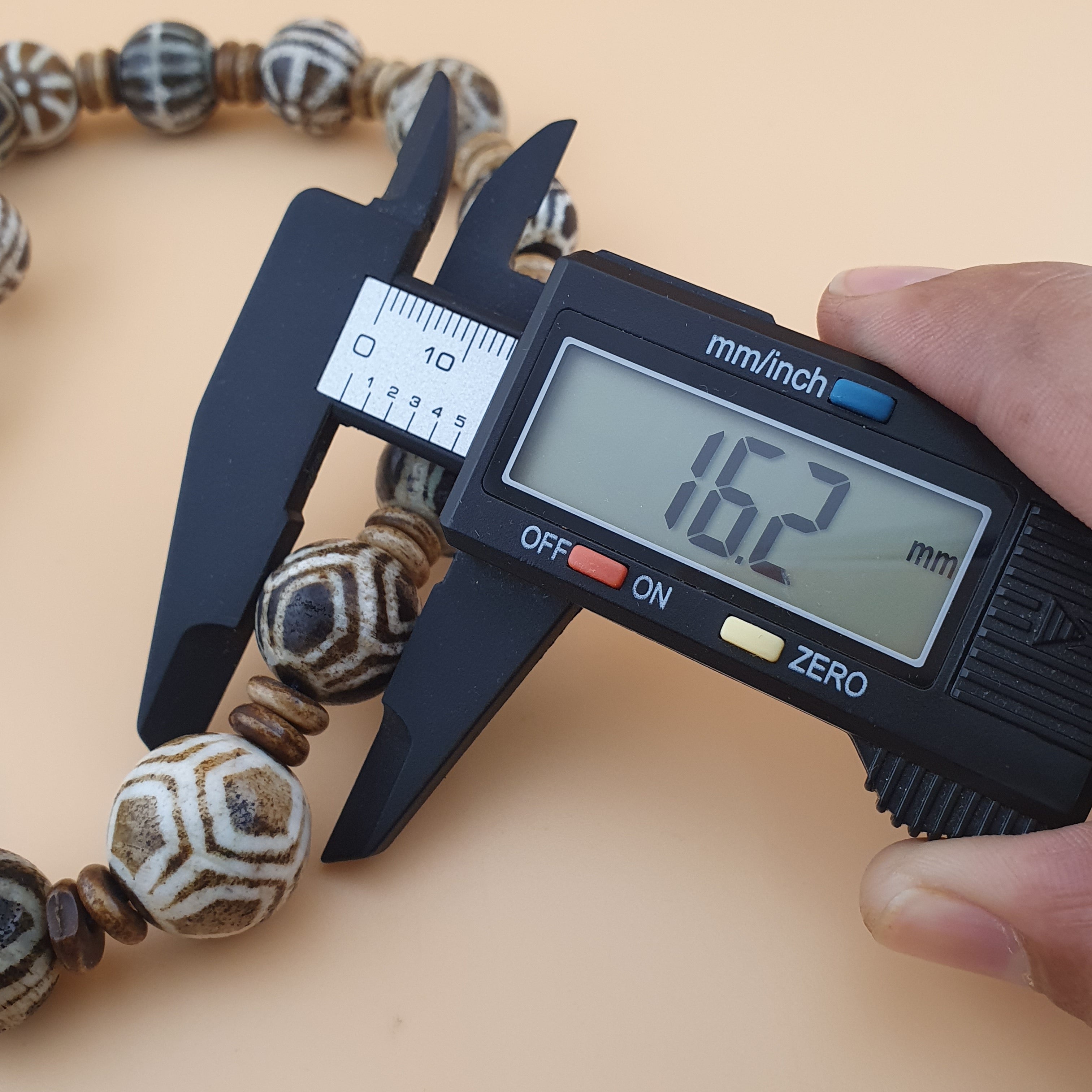 Burmese Antique Pumtek Pyu Beads Necklace Rare Tribal Etched Beads, Ancient Burma Collectible Jewelry