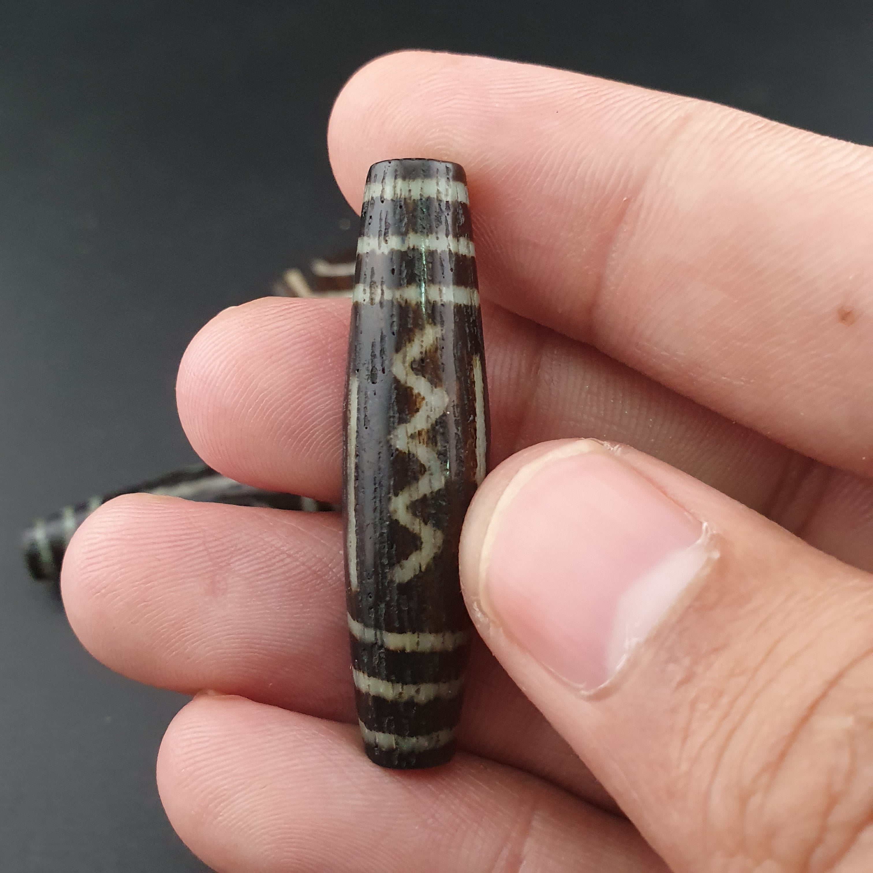 Antique Burmese Pumtek pyu Lot of 6 Beads