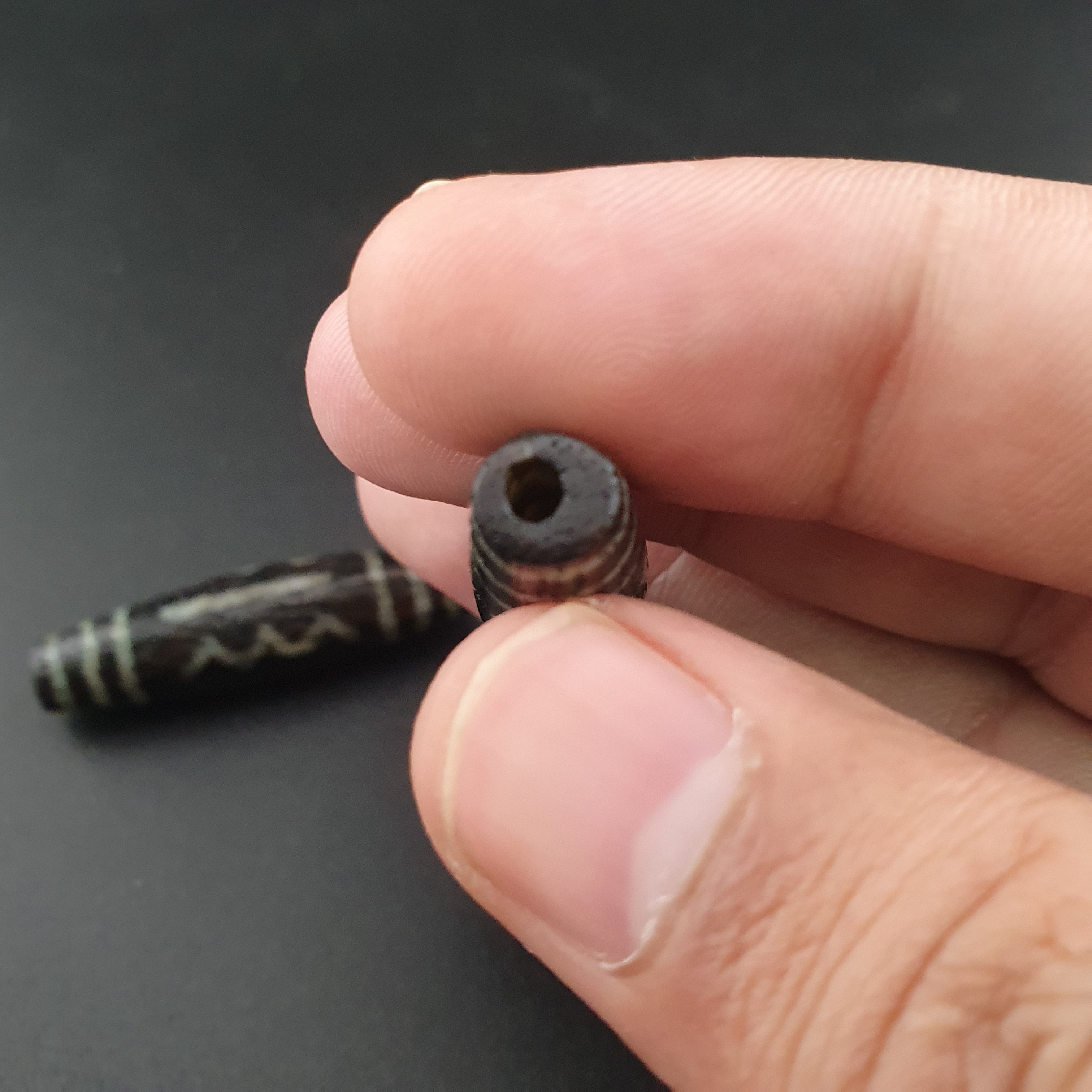 Antique Burmese Pumtek pyu Lot of 6 Beads