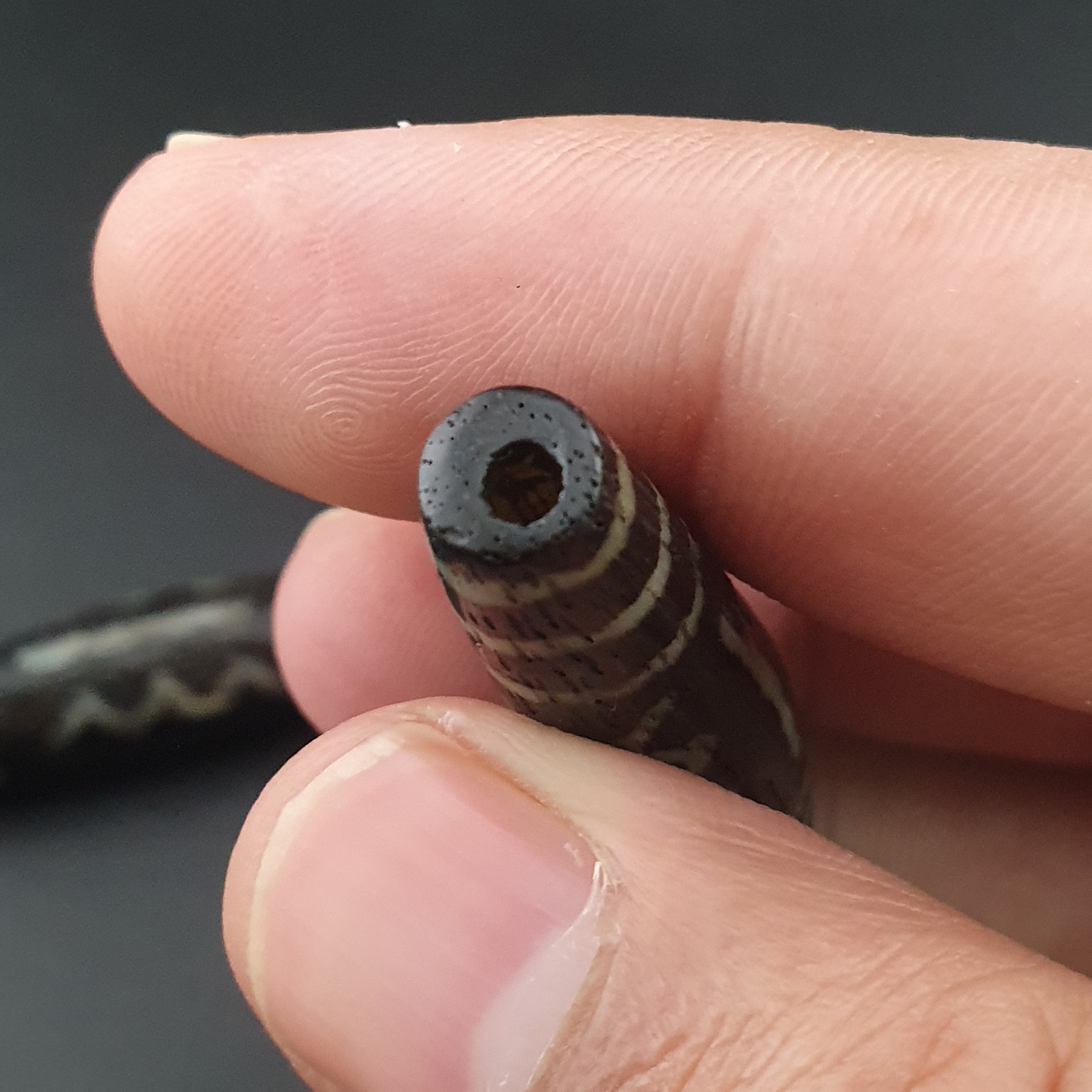 Antique Burmese Pumtek pyu Lot of 6 Beads