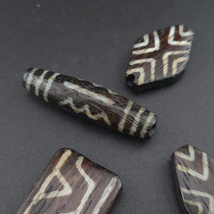 Antique Burmese Pumtek pyu Lot of 6 Beads