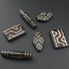 Antique Burmese Pumtek pyu Lot of 6 Beads