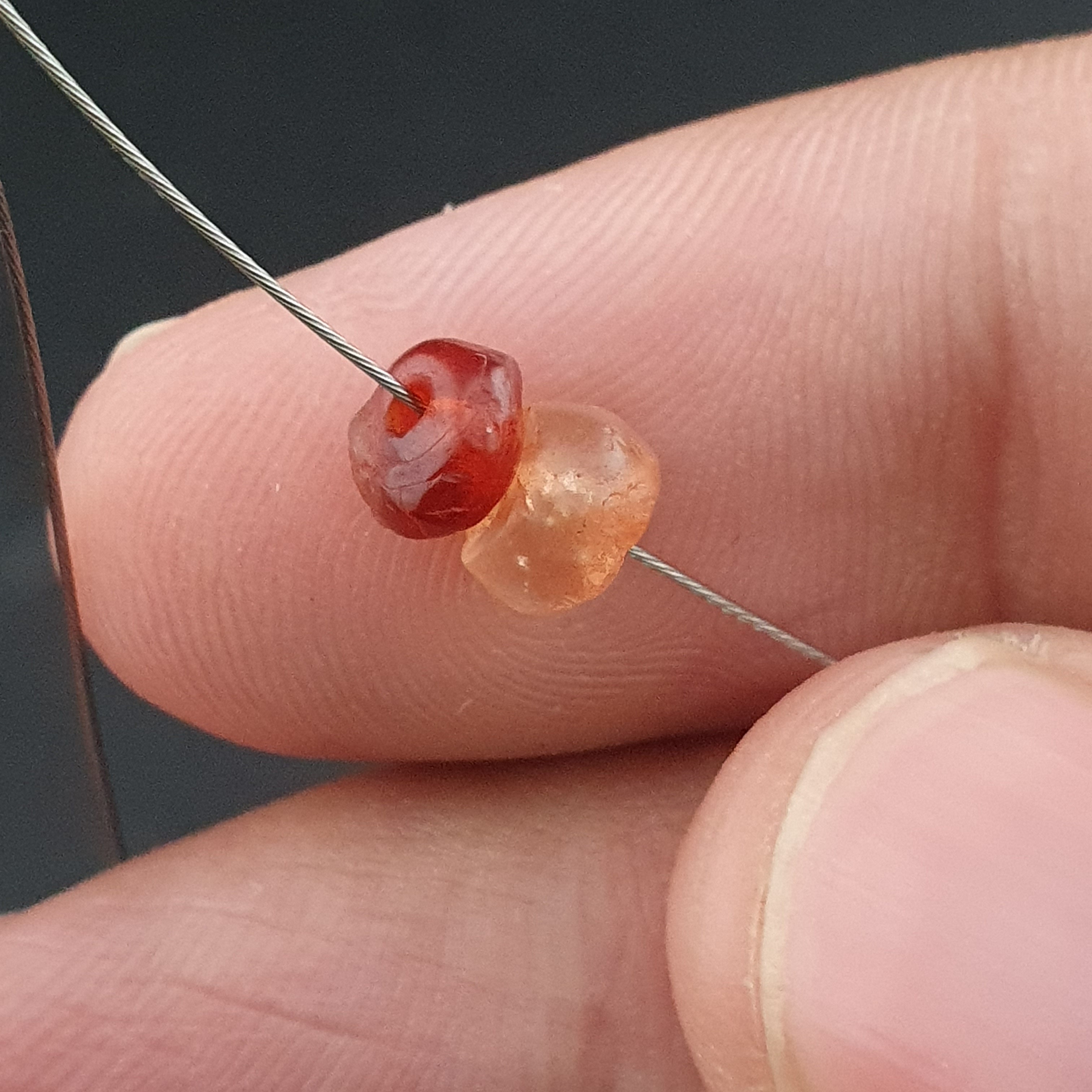 Rare Ancient Carnelian & Suleimani Agate Bead Collection – 14 Pieces