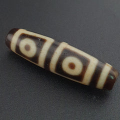 Rare Antique Himalayan Tibetan 4 Eyes Agate Dzi Bead Amulet