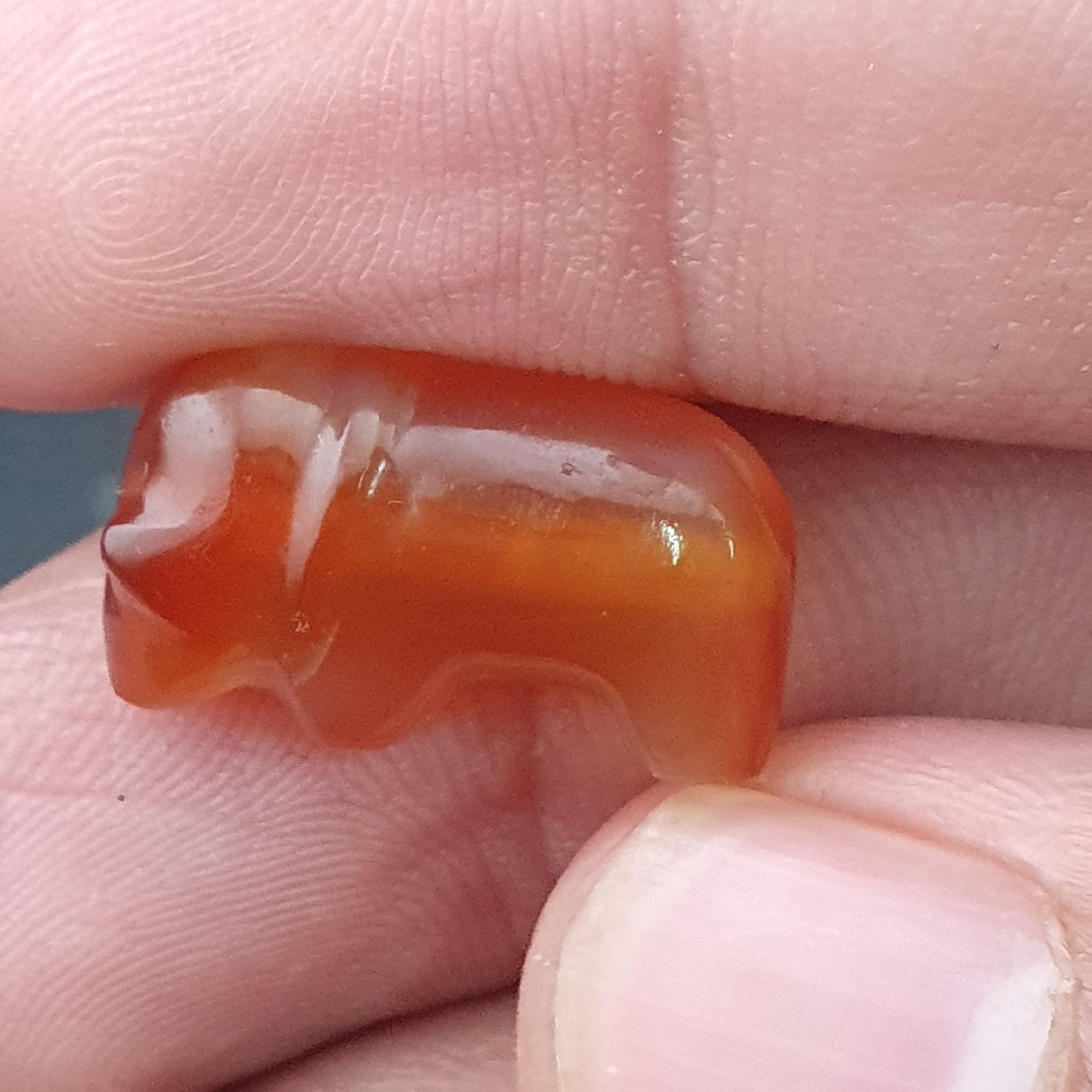 Antique Burmese Pumtek Pyu & Carnelian Beads Lot Of 3