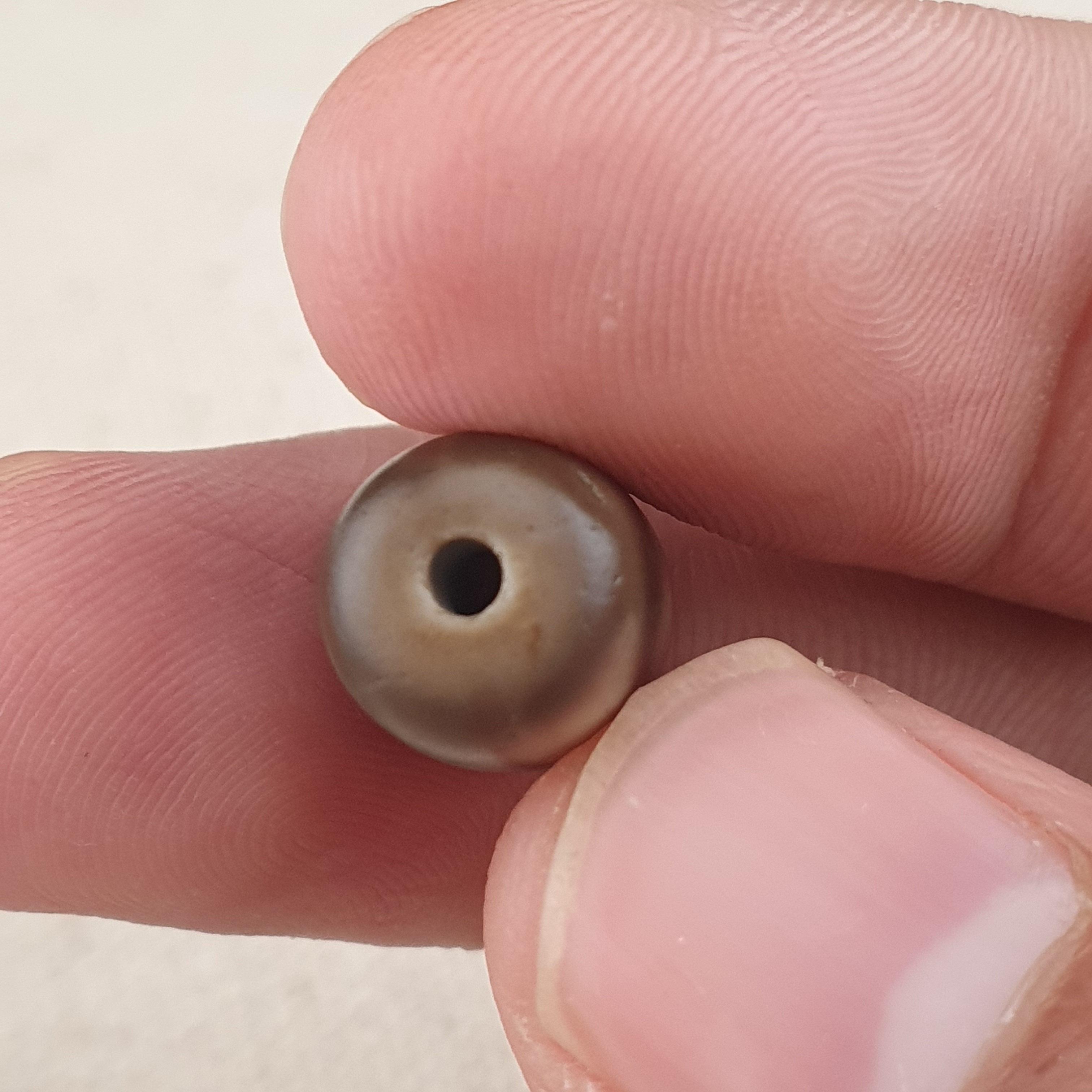 Vintage 2 Eyes Himalayan Tibetan Agate Dzi bead Amulet Lot of 3