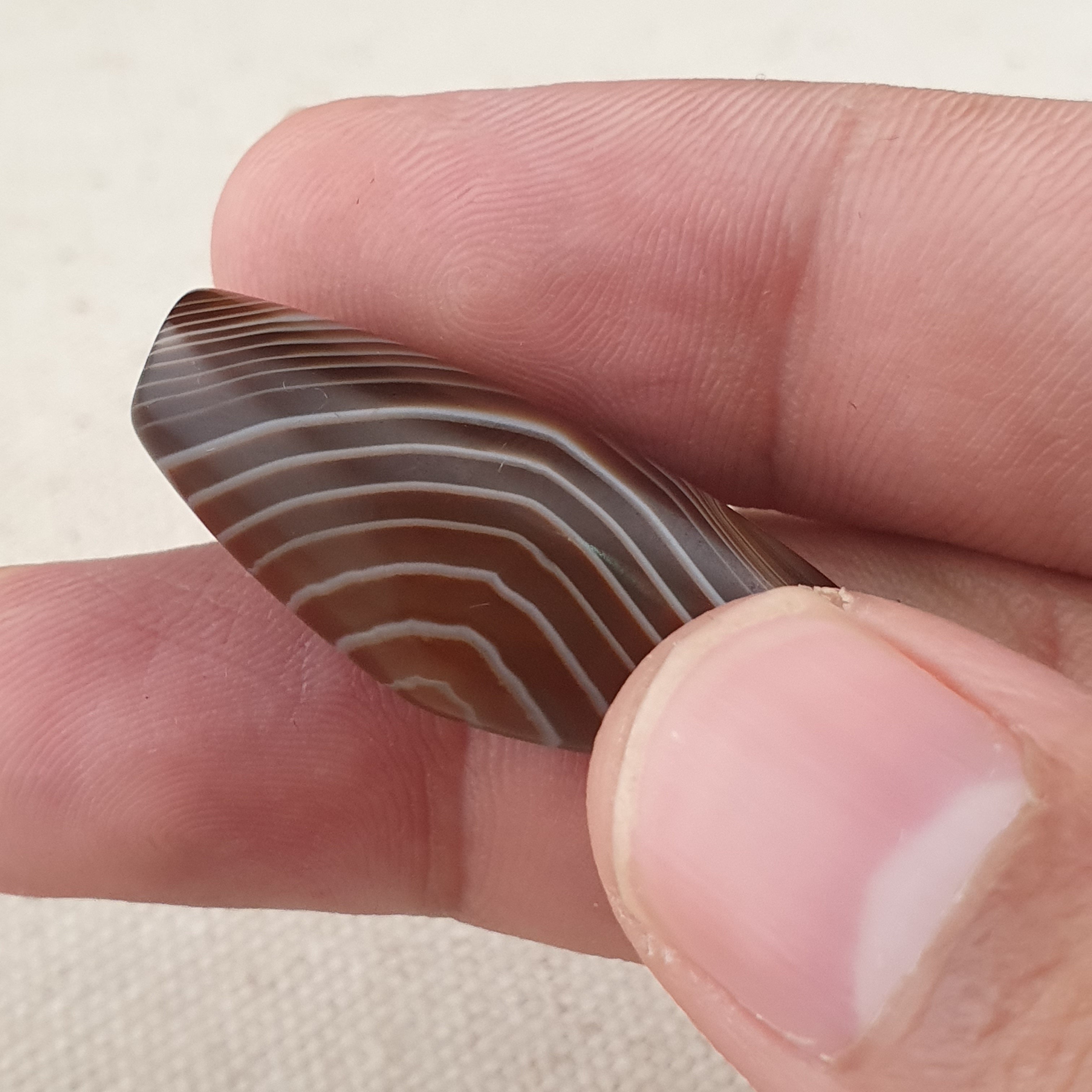 Vintage Natural Eye Suliemani Agate Beads Amulet Lot Of 3