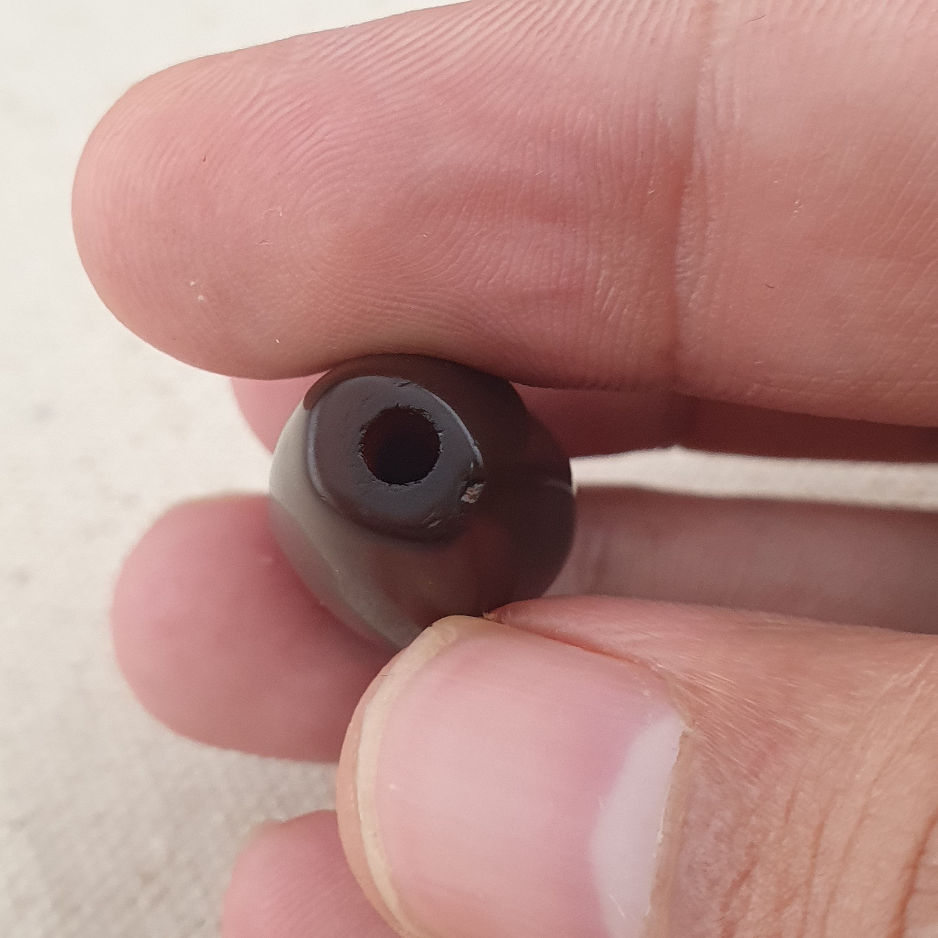 Vintage Natural Eye Suliemani Agate Beads Amulet Lot Of 3