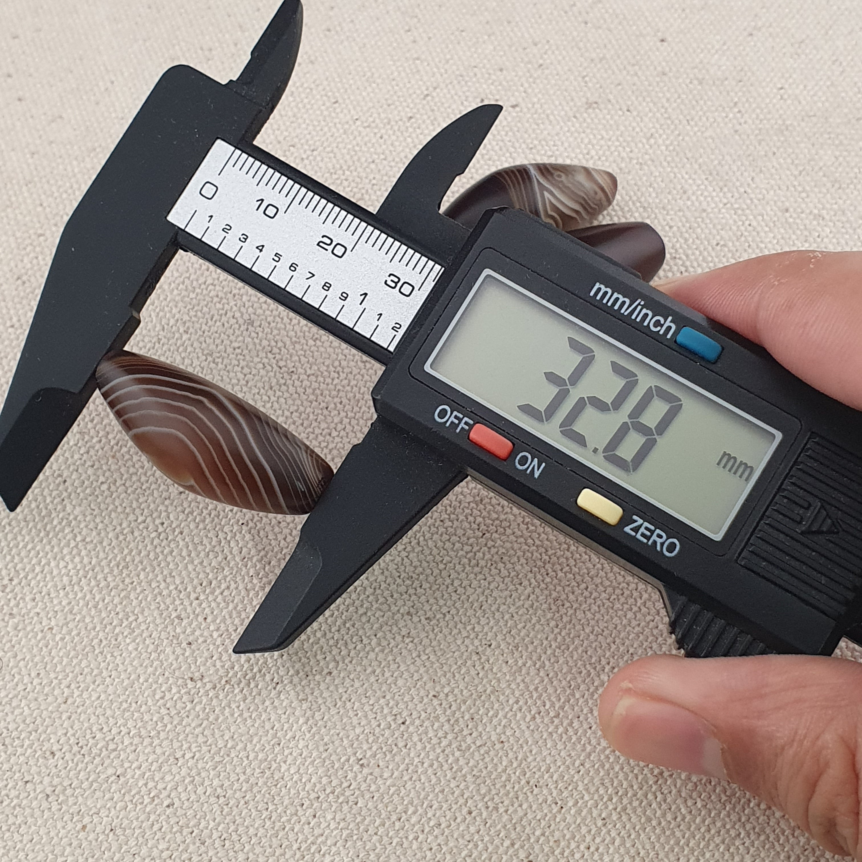 Vintage Natural Eye Suliemani Agate Beads Amulet Lot Of 3